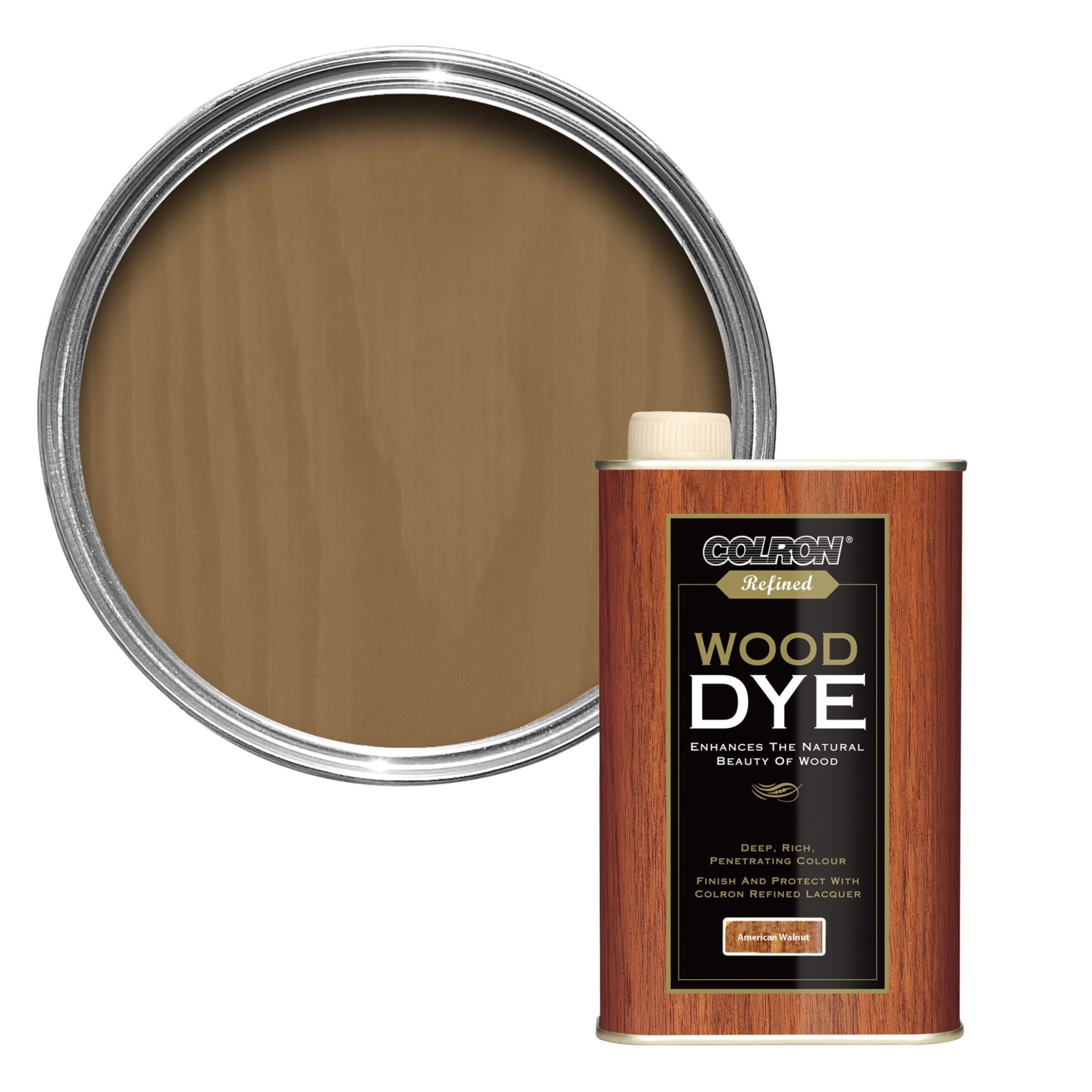 Colron Refined American walnut Wood dye, 0.25L Colron Refined American Walnut Wood Dye, 0.25L -Trade Point Sale Shop colron refined american walnut wood dye 0 25l5010214868957 02c bq scaled