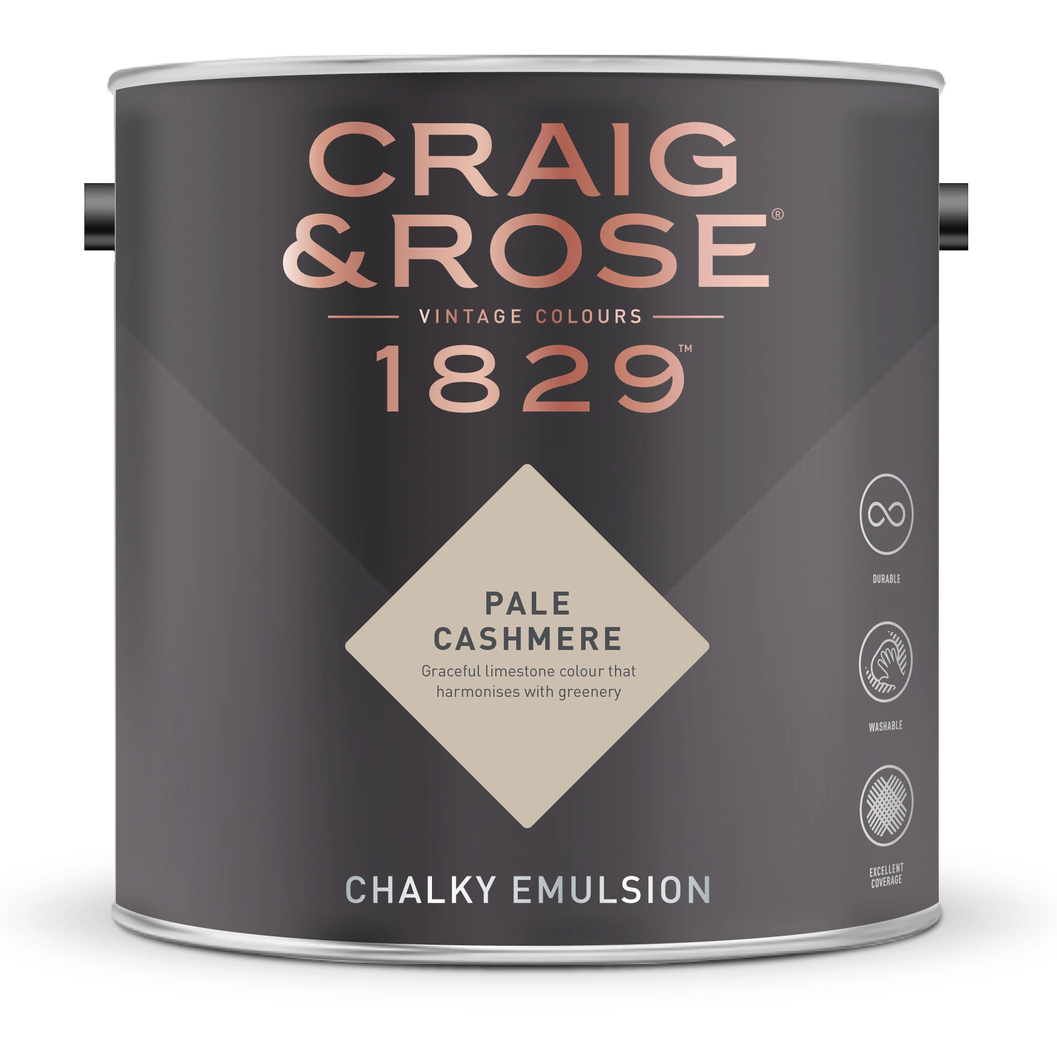 Craig & Rose 1829 Pale Cashmere Chalky Emulsion paint, 2.5L Craig & Rose 1829 Pale Cashmere Chalky Emulsion Paint, 2.5L -Trade Point Sale Shop craig rose 1829 pale cashmere chalky emulsion paint 2 5l5036211062136 08c bq