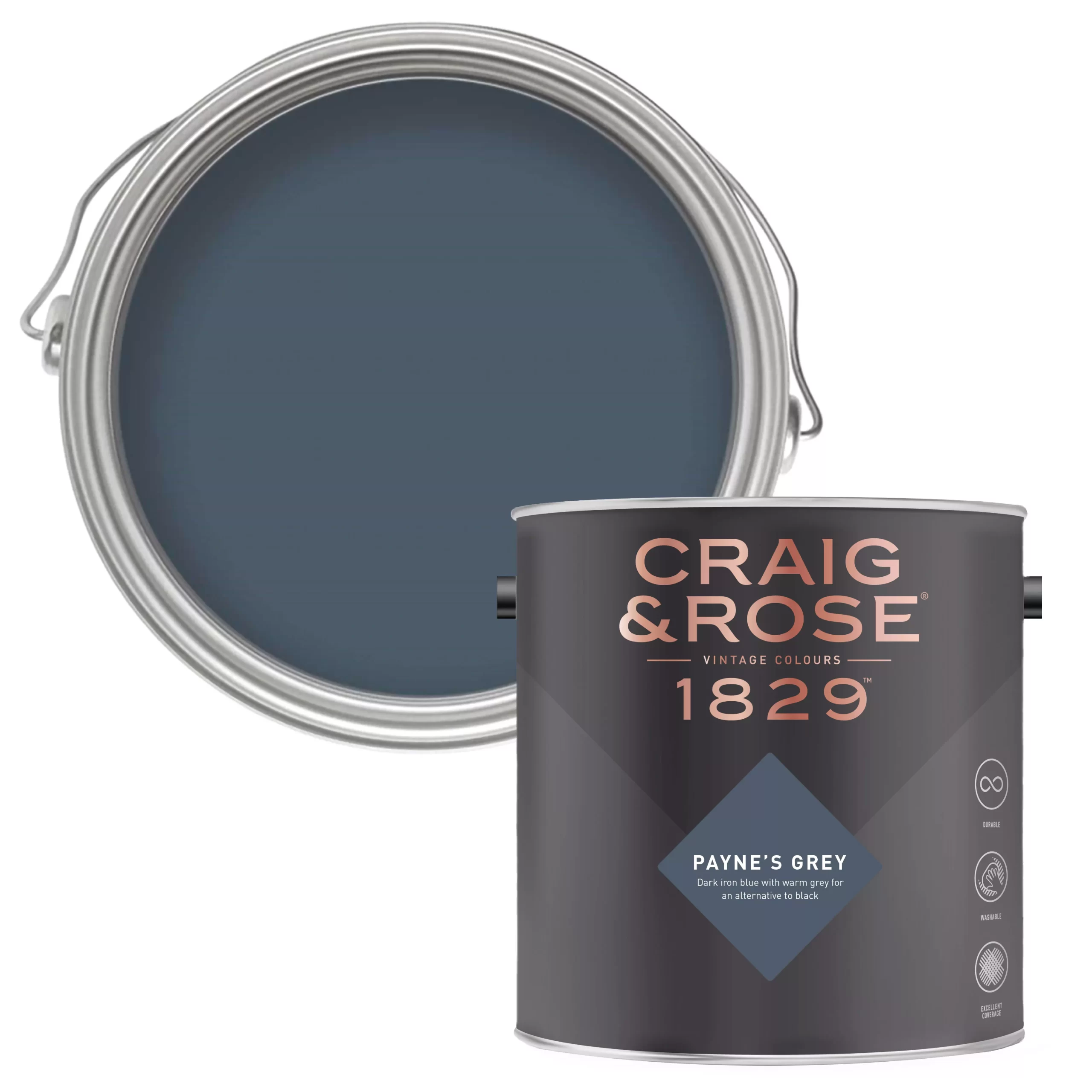 Craig & Rose 1829 Payne's Grey Eggshell Wall paint, 750ml Craig & Rose 1829 Payne's Grey Eggshell Wall Paint, 750ml -Trade Point Sale Shop craig rose 1829 payne s grey eggshell wall paint 750ml5036211066615 02c bq scaled