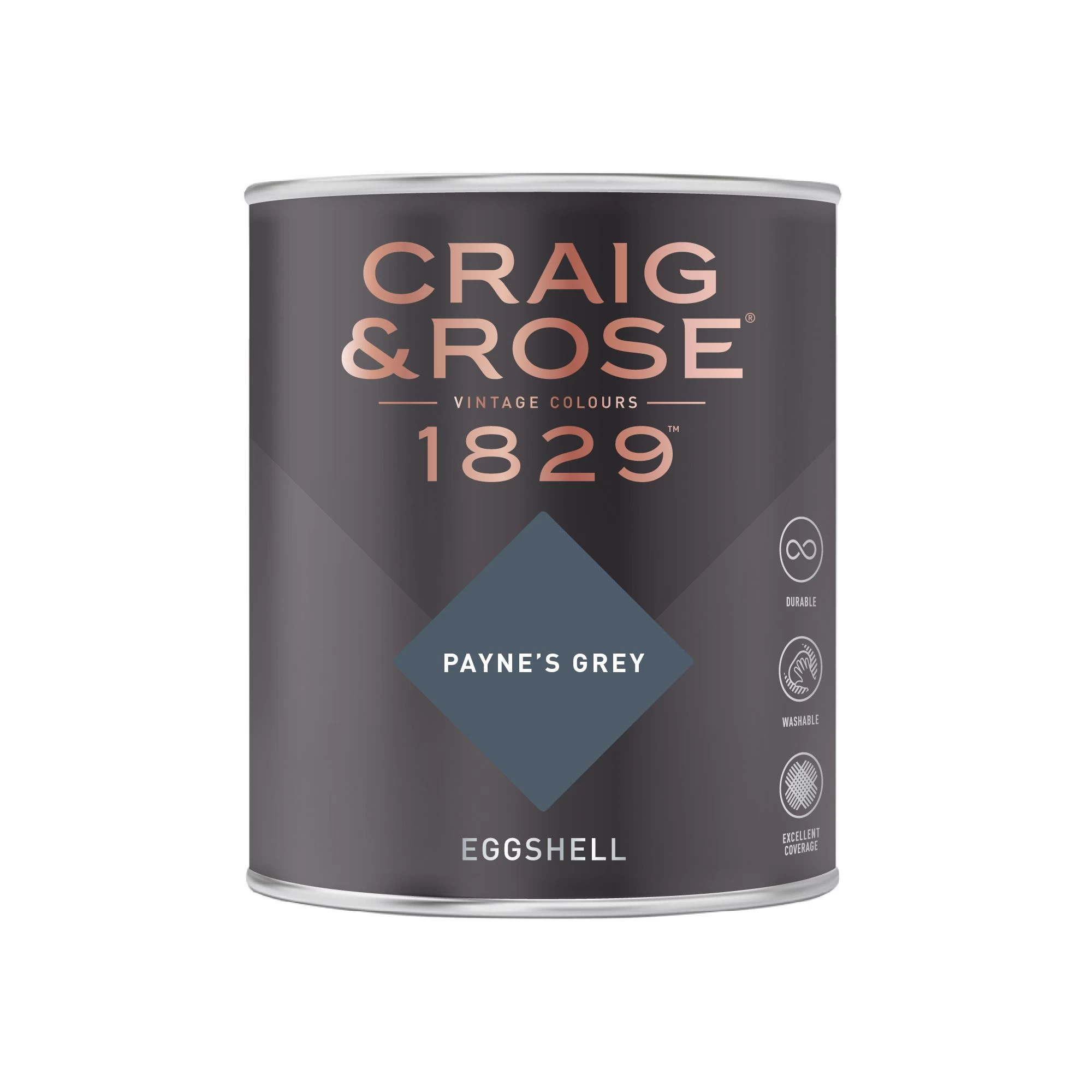 Craig & Rose 1829 Payne's Grey Eggshell Wall paint, 750ml Craig & Rose 1829 Payne's Grey Eggshell Wall Paint, 750ml -Trade Point Sale Shop craig rose 1829 payne s grey eggshell wall paint 750ml5036211066615 08c bq