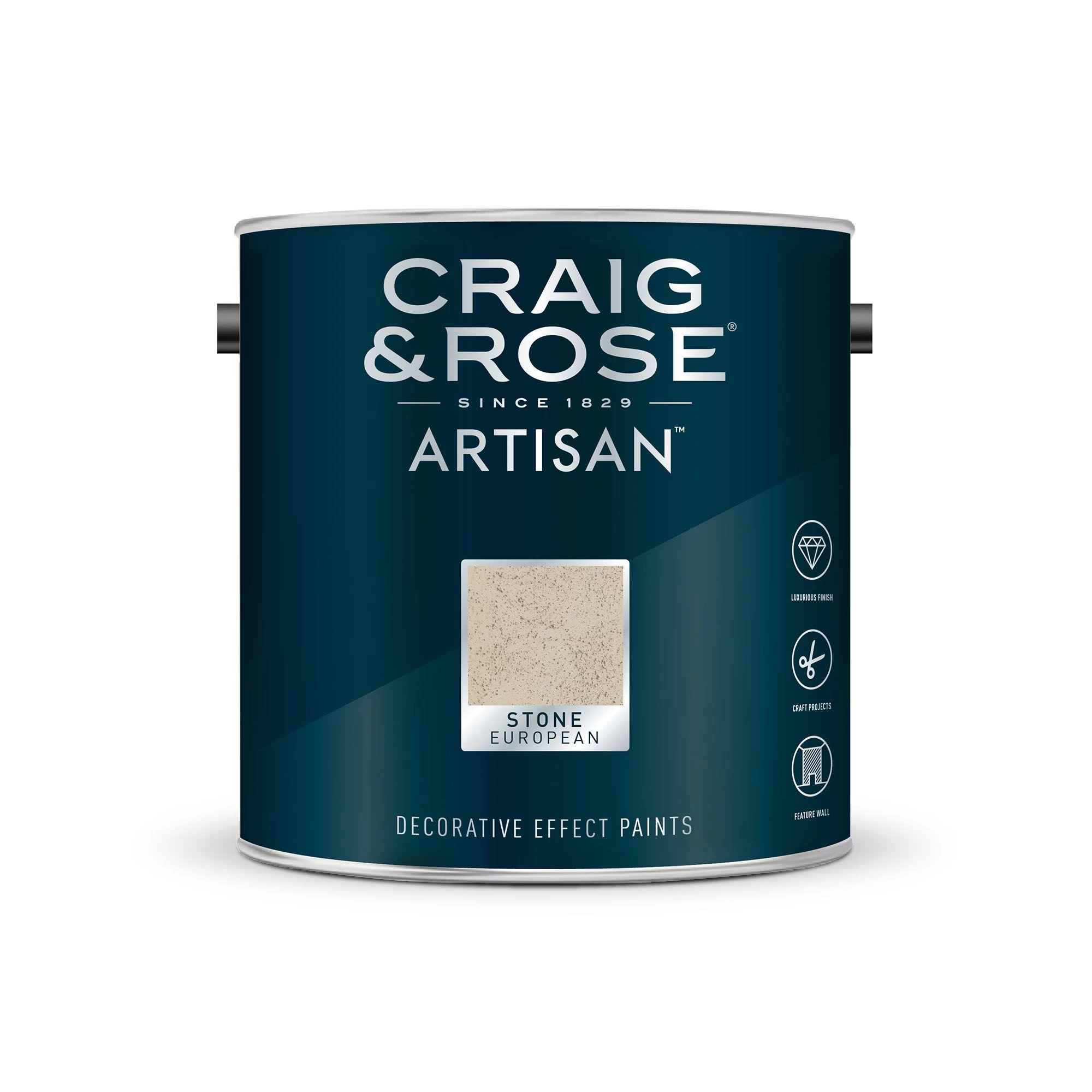 Craig & Rose Artisan European Stone Textured effect Matt Topcoat Special effect paint, 2.5L Craig & Rose Artisan European Stone Textured Effect Matt Topcoat Special Effect Paint, 2.5L -Trade Point Sale Shop craig rose artisan european stone textured effect matt topcoat special effect paint 2 5l5036211069876 08c bq