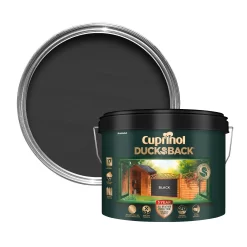 Cuprinol 5 Year Ducksback Black Matt Fence & Shed Treatment, 9L