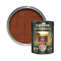 Cuprinol 5 Year Ducksback Rich Cedar Fence & Shed Treatment, 5L