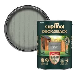 Cuprinol Ducksback Dusted Aloe Matt Arbours, Fencing, Gates, Sheds & Summerhouses Treatment, 5L