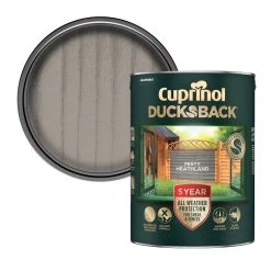 Cuprinol Ducksback Misty Heathland Matt Arbours, Fencing, Gates, Sheds & Summerhouses Treatment, 5L