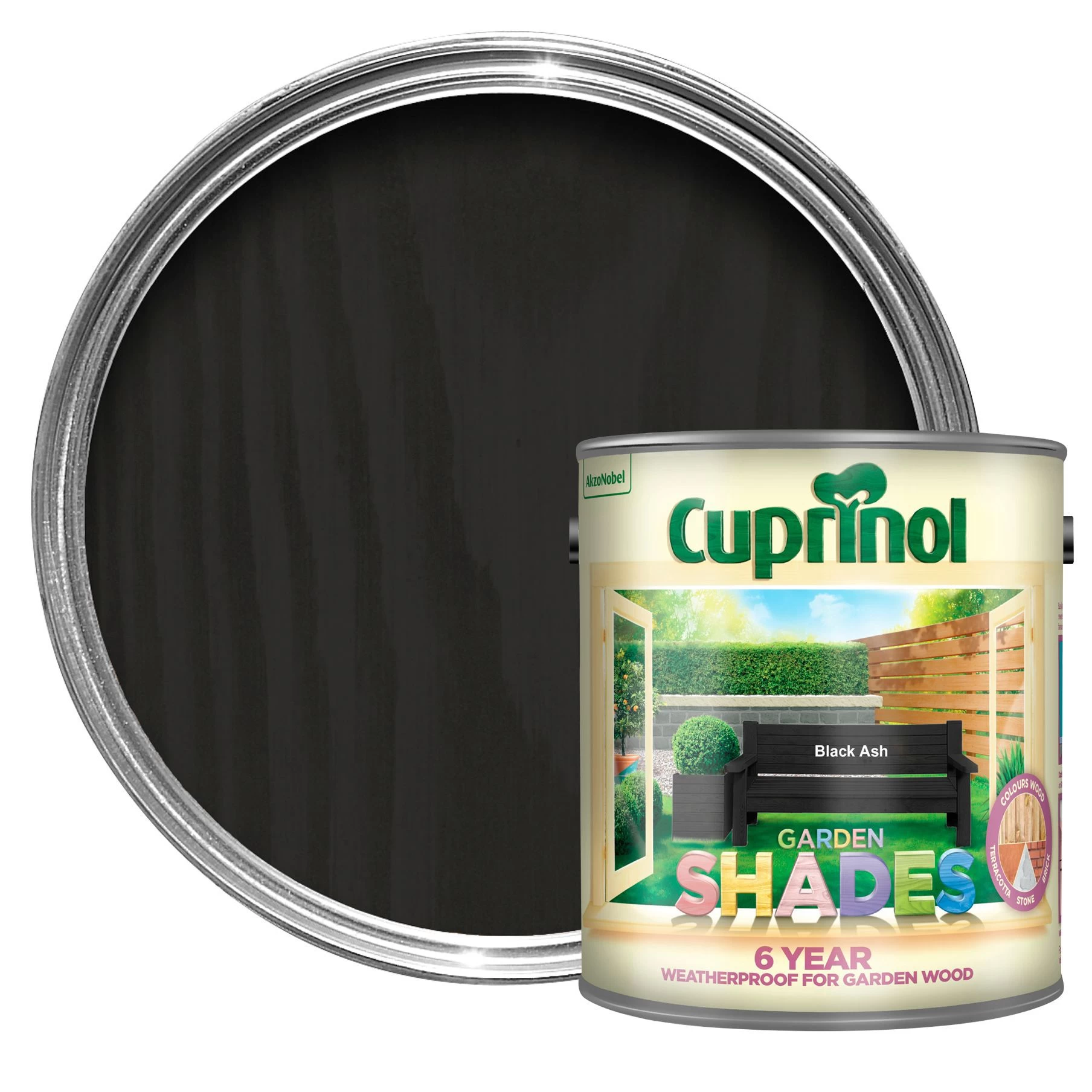 Cuprinol Garden shades Black ash Matt Exterior Wood paint, 2.5L Cuprinol Garden Shades Black Ash Matt Exterior Wood Paint, 2.5L -Trade Point Sale Shop cuprinol garden shades black ash matt exterior wood paint 2 5l5010368060177 02c bq