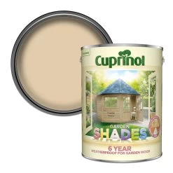 Cuprinol Garden Shades Country Cream Matt Multi-surface Exterior Wood Paint, 5L