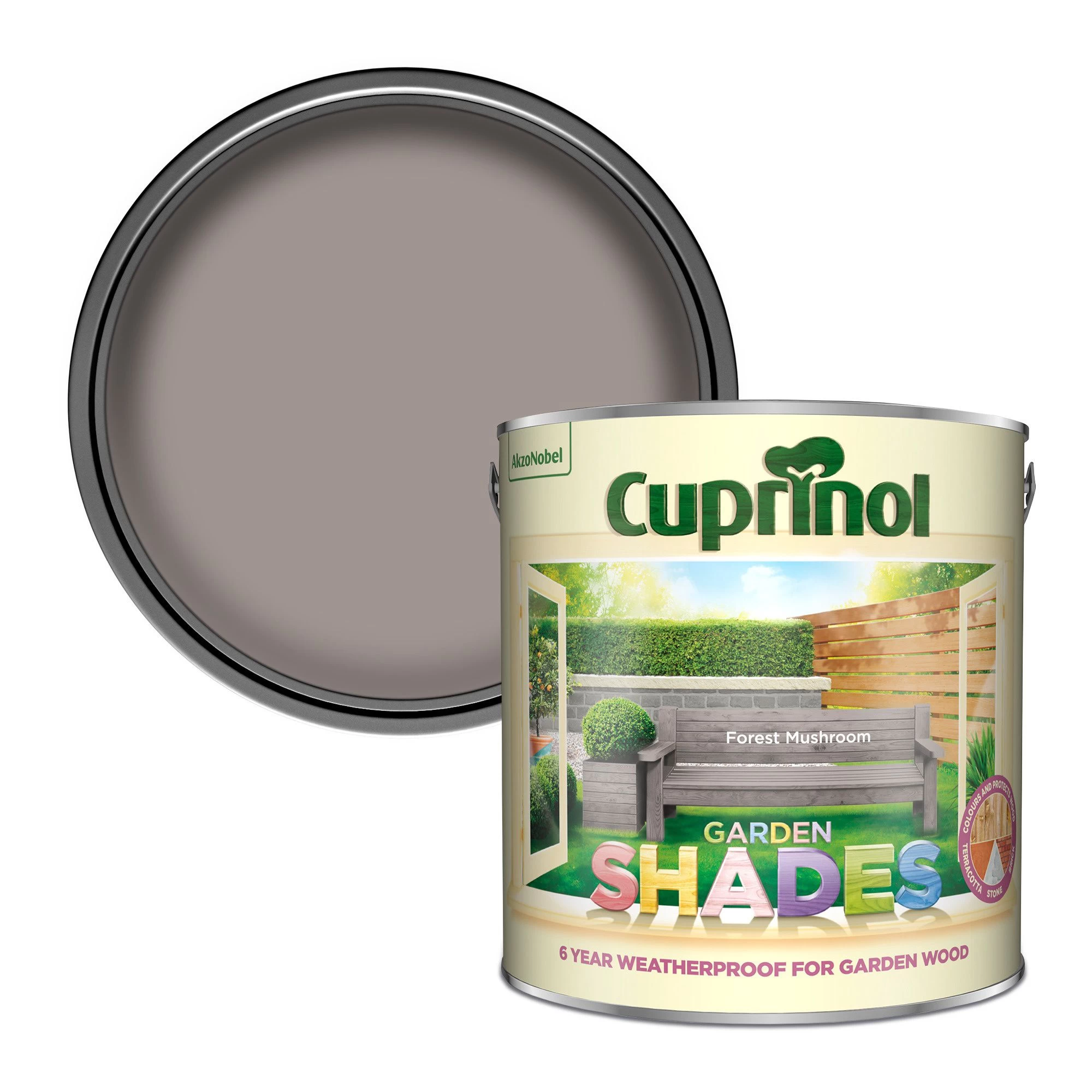 Cuprinol Garden shades Forest mushroom Matt Multi-surface Exterior Wood paint, 2.5L Cuprinol Garden Shades Forest Mushroom Matt Multi-surface Exterior Wood Paint, 2.5L -Trade Point Sale Shop cuprinol garden shades forest mushroom matt multi surface exterior wood paint 2 5l5010212614259 02c bq