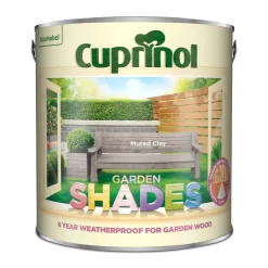 Cuprinol Garden Shades Muted Clay Matt Exterior Wood Paint, 2.5L -Trade Point Sale Shop cuprinol garden shades muted clay matt exterior wood paint 2 5l5010212557495 08c bq