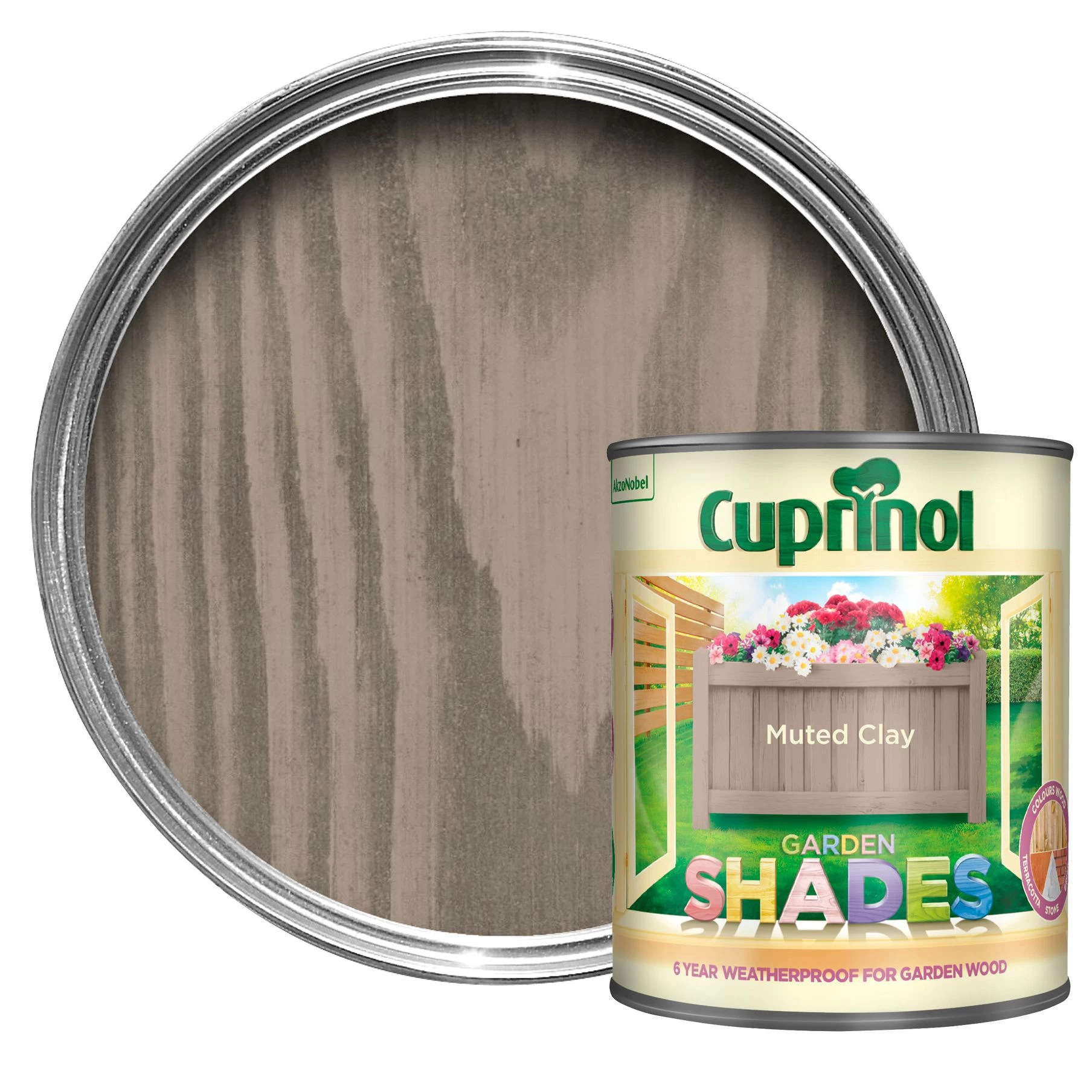 Cuprinol Garden shades Muted clay Matt Multi-surface Exterior Wood paint, 1L Cuprinol Garden Shades Muted Clay Matt Multi-surface Exterior Wood Paint, 1L -Trade Point Sale Shop cuprinol garden shades muted clay matt multi surface exterior wood paint 1l5010212557440 02c bq