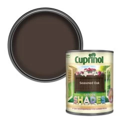 Cuprinol Garden Shades Seasoned Oak Matt Multi-surface Exterior Wood Paint, 1L