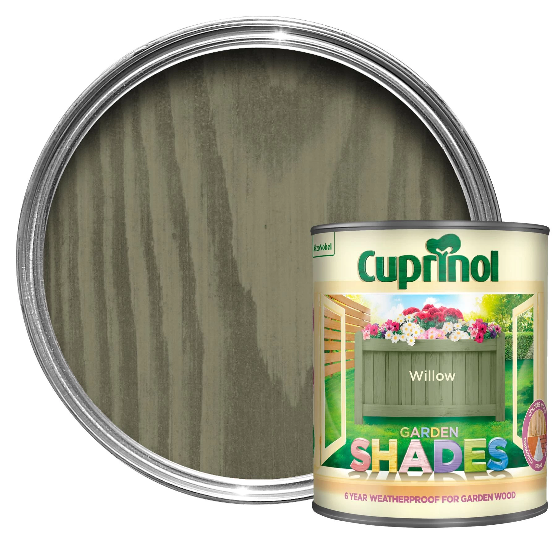 Cuprinol Garden shades Willow Matt Multi-surface Exterior Wood paint, 1L Cuprinol Garden Shades Willow Matt Multi-surface Exterior Wood Paint, 1L -Trade Point Sale Shop cuprinol garden shades willow matt multi surface exterior wood paint 1l5010368061112 02c bq
