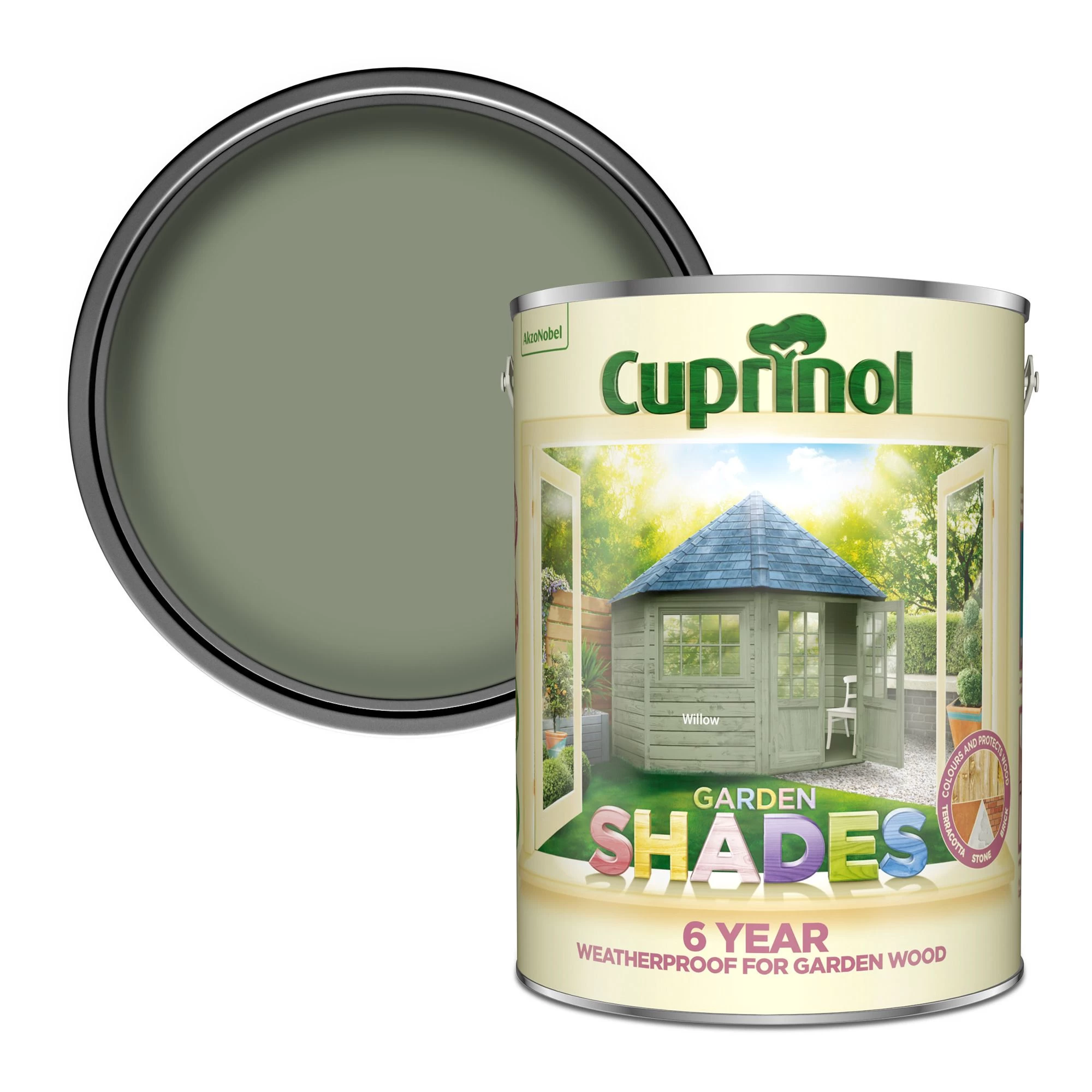 Cuprinol Garden shades Willow Matt Multi-surface Exterior Wood paint, 5L Cuprinol Garden Shades Willow Matt Multi-surface Exterior Wood Paint, 5L -Trade Point Sale Shop cuprinol garden shades willow matt multi surface exterior wood paint 5l5010212490242 02c bq