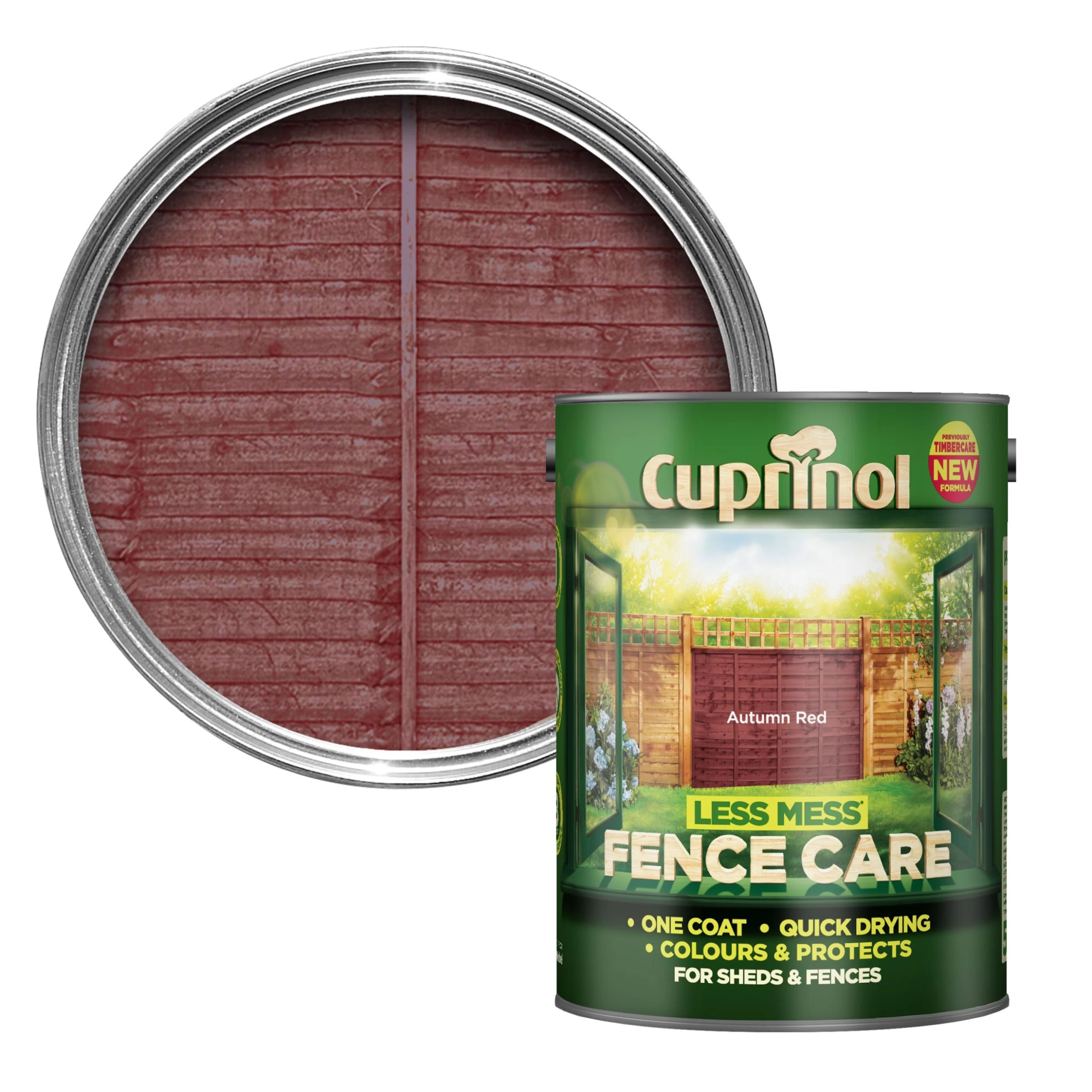 Cuprinol Less mess fence care Autumn red Matt Exterior Wood paint, 5L Cuprinol Less Mess Fence Care Autumn Red Matt Exterior Wood Paint, 5L -Trade Point Sale Shop cuprinol less mess fence care autumn red matt exterior wood paint 5l5010212577523 02c bq scaled