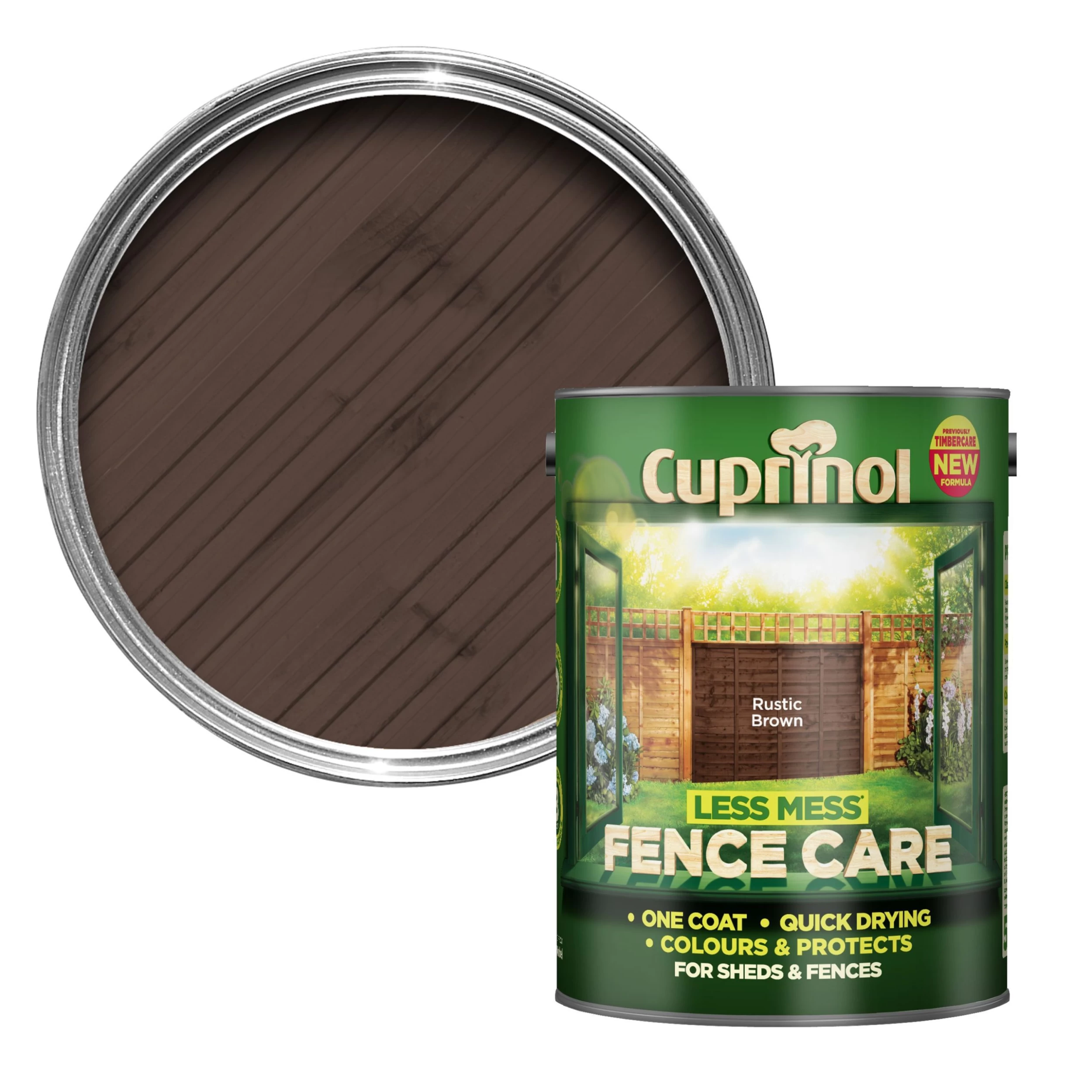 Cuprinol Less mess fence care Rustic brown Matt Exterior Wood paint, 5L Cuprinol Less Mess Fence Care Rustic Brown Matt Exterior Wood Paint, 5L -Trade Point Sale Shop cuprinol less mess fence care rustic brown matt exterior wood paint 5l5010212572795 02c bq scaled