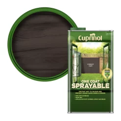 Cuprinol One Coat Sprayable Forest Oak Matt Fence & Shed Treatment, 5L