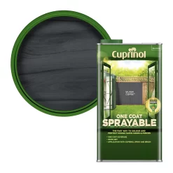 Cuprinol One Coat Sprayable Silver Copse Matt Fence & Shed Treatment, 5L