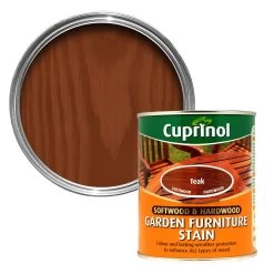 Cuprinol Softwood & Hardwood Teak Furniture Wood Stain, 750ml
