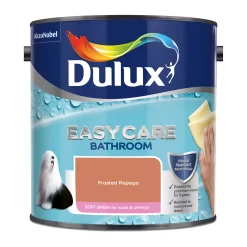 Dulux Easycare Bathroom Frosted Papaya Soft Sheen Wall Paint, 2.5L -Trade Point Sale Shop dulux easycare bathroom frosted papaya soft sheen wall paint 2 5l5010212668627 08c bq