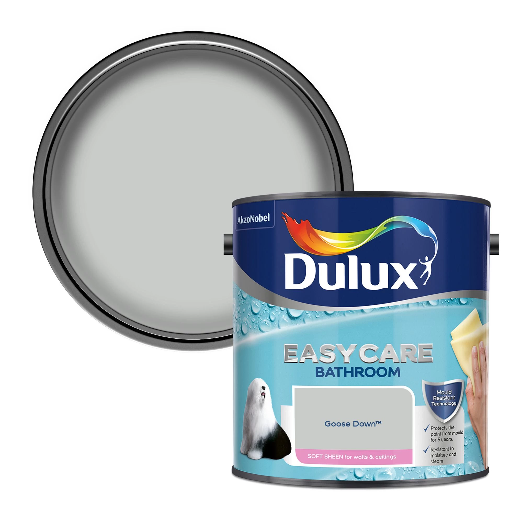 Dulux Easycare Bathroom Goose Down Soft sheen Wall paint, 2.5L Dulux Easycare Bathroom Goose Down Soft Sheen Wall Paint, 2.5L -Trade Point Sale Shop dulux easycare bathroom goose down soft sheen wall paint 2 5l5010212668559 02c bq