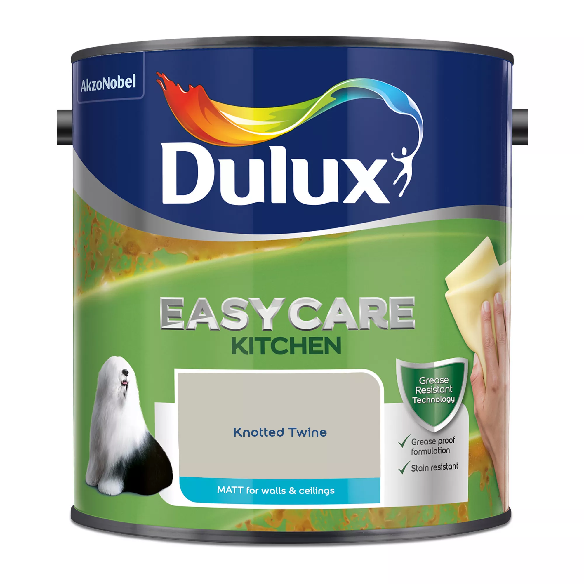 Dulux Easycare Kitchen Knotted Twine Matt Wall paint, 2.5L Dulux Easycare Kitchen Knotted Twine Matt Wall Paint, 2.5L -Trade Point Sale Shop dulux easycare kitchen knotted twine matt wall paint 2 5l5010212668368 08c bq