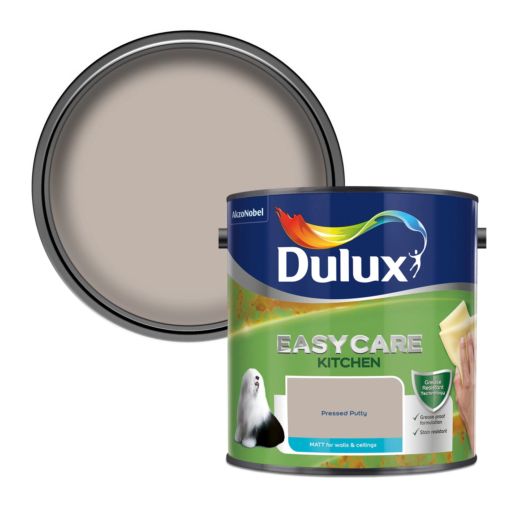 Dulux Easycare Kitchen Pressed Putty Matt Wall paint, 2.5L Dulux Easycare Kitchen Pressed Putty Matt Wall Paint, 2.5L -Trade Point Sale Shop dulux easycare kitchen pressed putty matt wall paint 2 5l5010212668351 02c bq