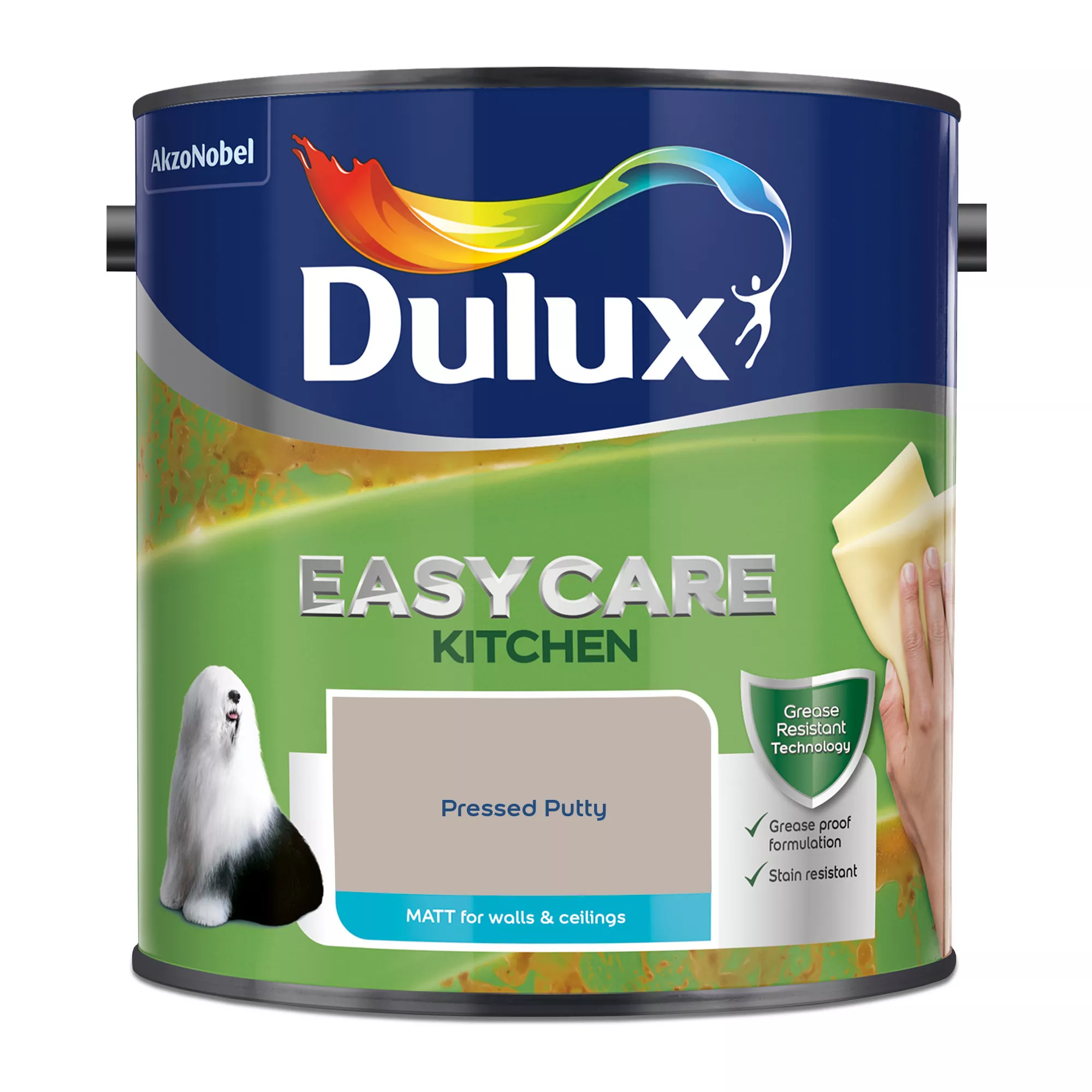 Dulux Easycare Kitchen Pressed Putty Matt Wall paint, 2.5L Dulux Easycare Kitchen Pressed Putty Matt Wall Paint, 2.5L -Trade Point Sale Shop dulux easycare kitchen pressed putty matt wall paint 2 5l5010212668351 08c bq