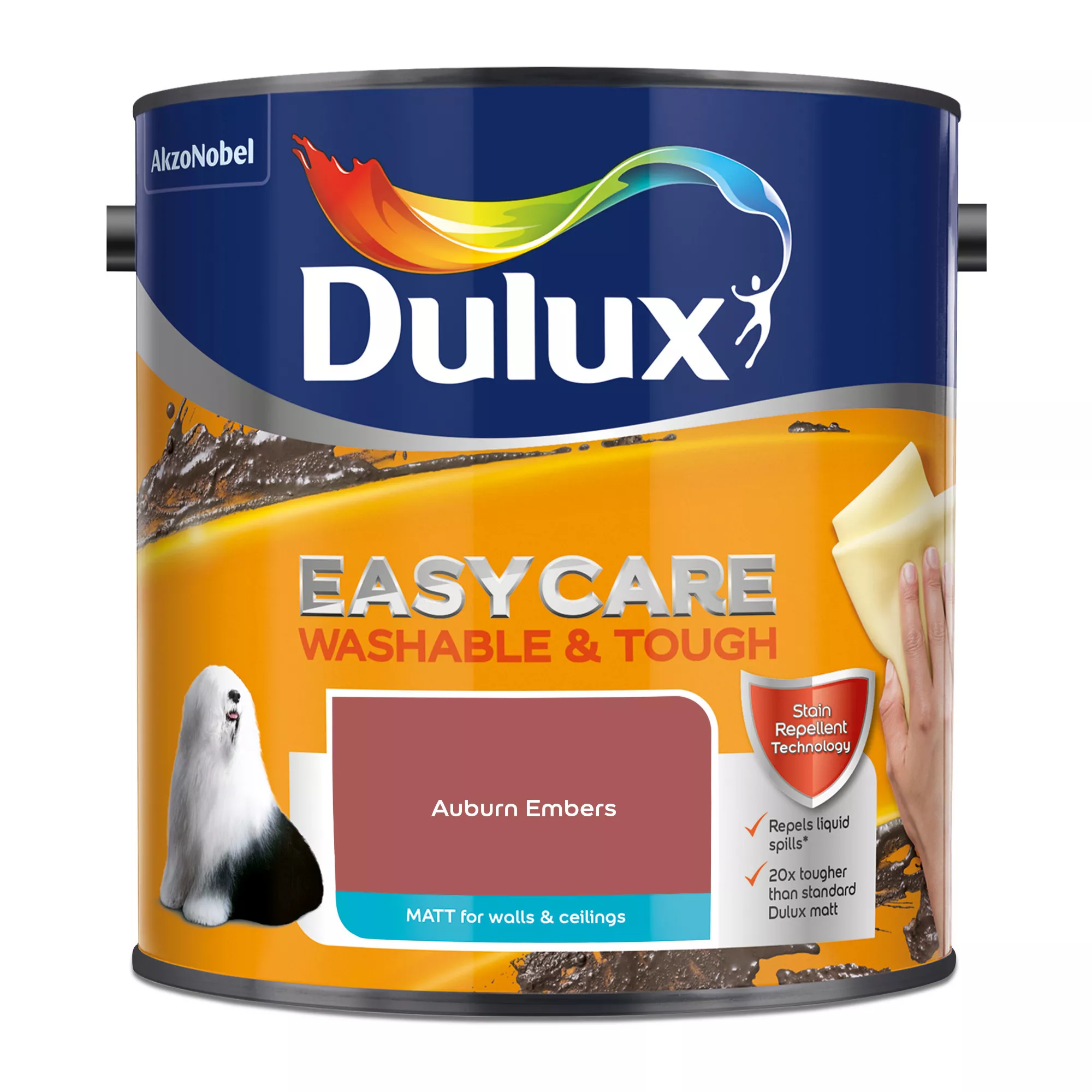 Dulux Easycare Washable & Tough Auburn Embers Matt Wall paint, 2.5L Dulux Easycare Washable & Tough Auburn Embers Matt Wall Paint, 2.5L -Trade Point Sale Shop dulux easycare washable tough auburn embers matt wall paint 2 5l5010212658598 08c bq
