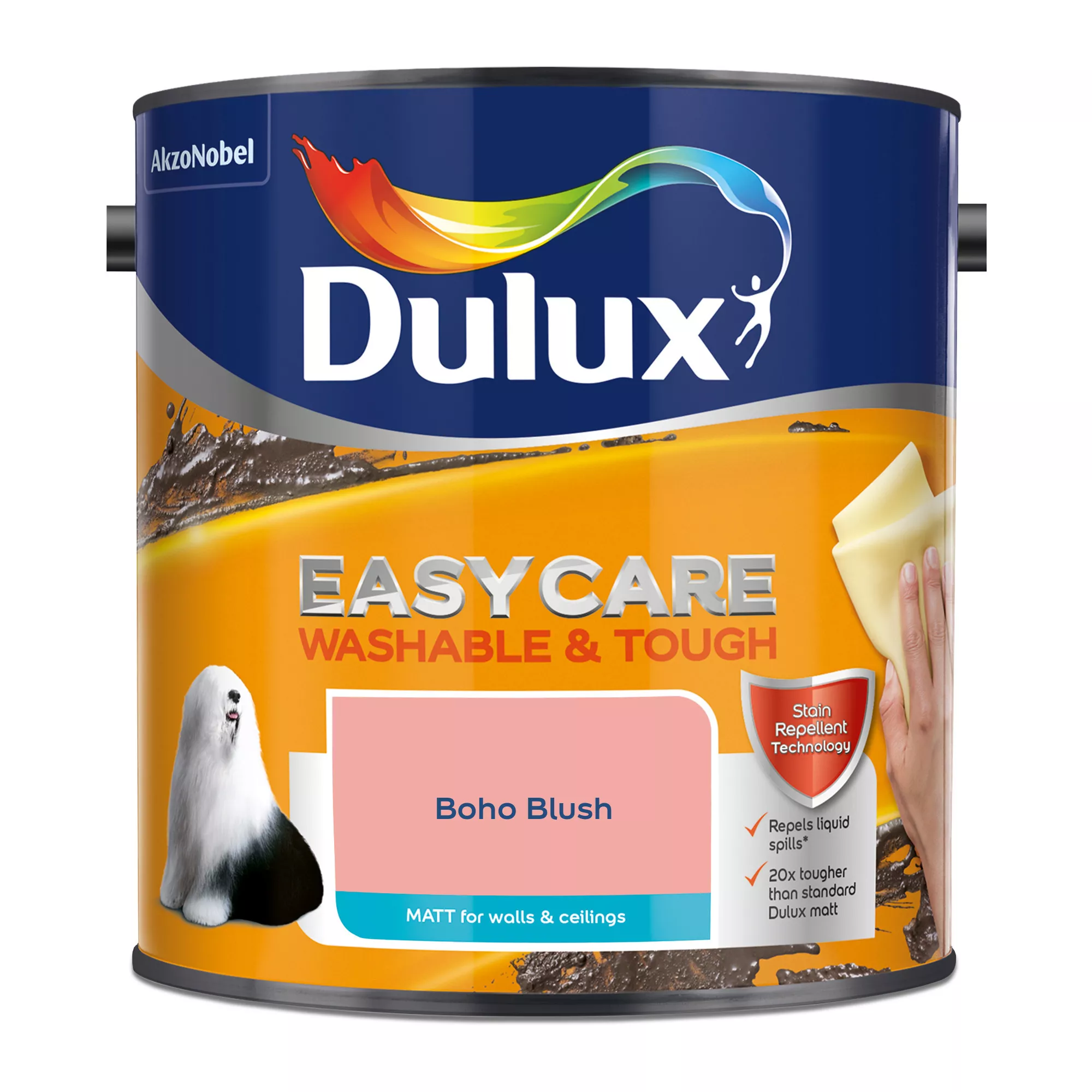 Dulux Easycare Washable & Tough Boho Blush Matt Wall paint, 2.5L Dulux Easycare Washable & Tough Boho Blush Matt Wall Paint, 2.5L -Trade Point Sale Shop dulux easycare washable tough boho blush matt wall paint 2 5l5010212658574 08c bq