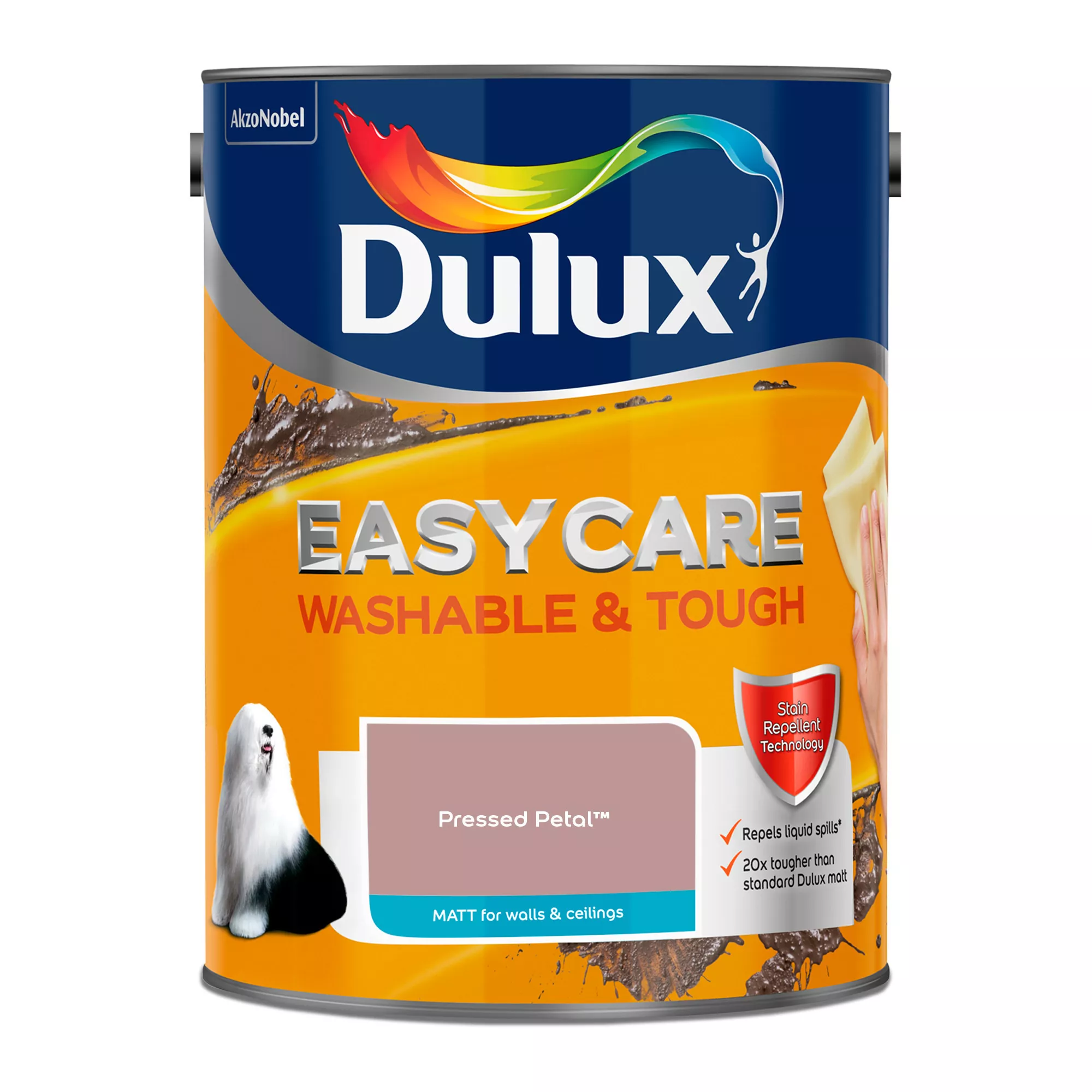 Dulux Easycare Washable & Tough Pressed Petal Matt Wall paint, 5L Dulux Easycare Washable & Tough Pressed Petal Matt Wall Paint, 5L -Trade Point Sale Shop dulux easycare washable tough pressed petal matt wall paint 5l5010212668283 08c bq