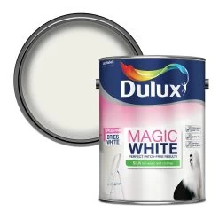 Dulux Magic Pure Brilliant White Silk Emulsion Paint, 5L