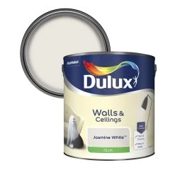 Dulux Natural Hints Jasmine White Silk Emulsion Paint, 2.5L