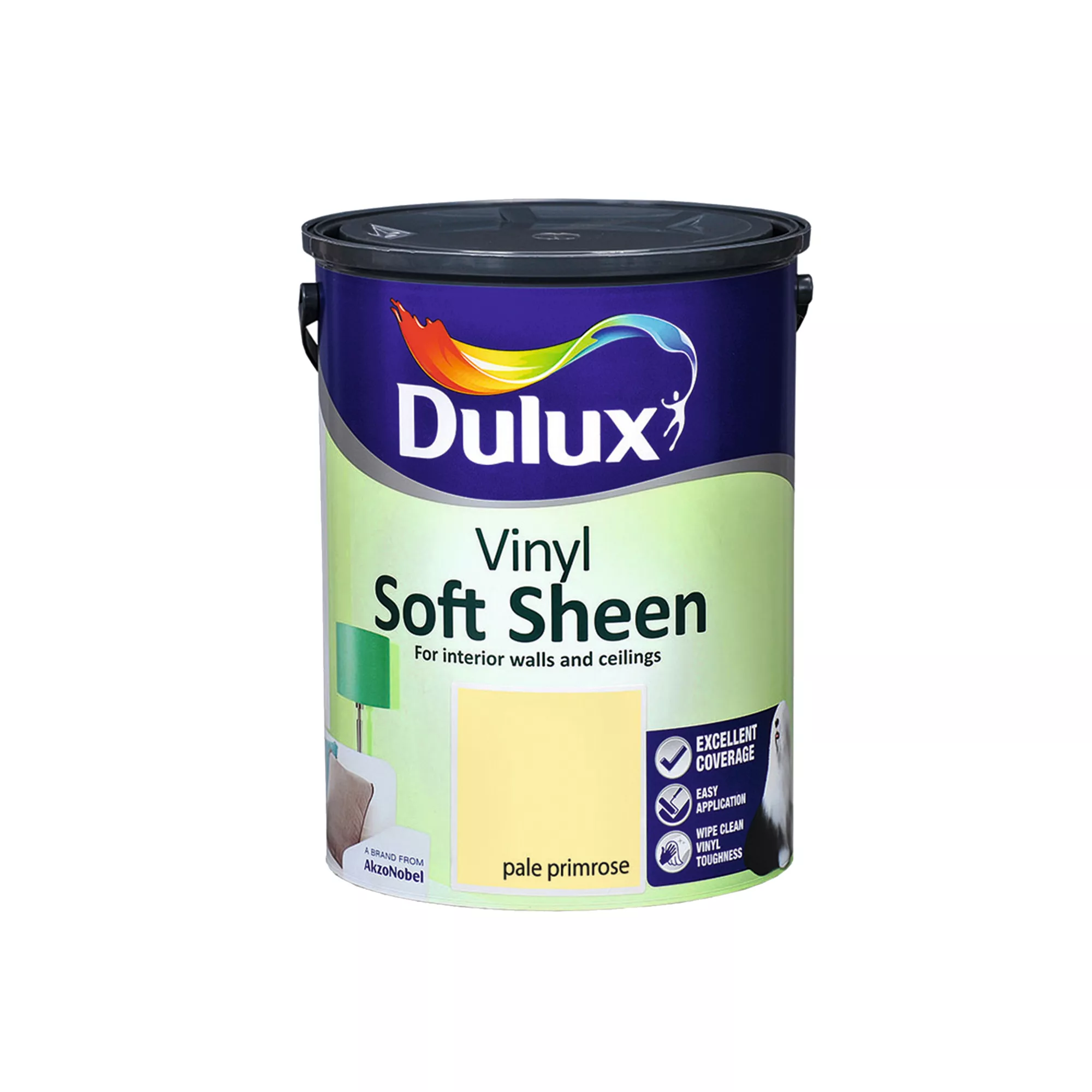 Dulux Pale primrose Soft sheen Emulsion paint, 5L Dulux Pale Primrose Soft Sheen Emulsion Paint, 5L -Trade Point Sale Shop dulux pale primrose soft sheen emulsion paint 5l5011060050817 08c bq