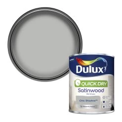 Dulux Quick Dry Chic Shadow Satinwood Metal & Wood Paint, 750ml