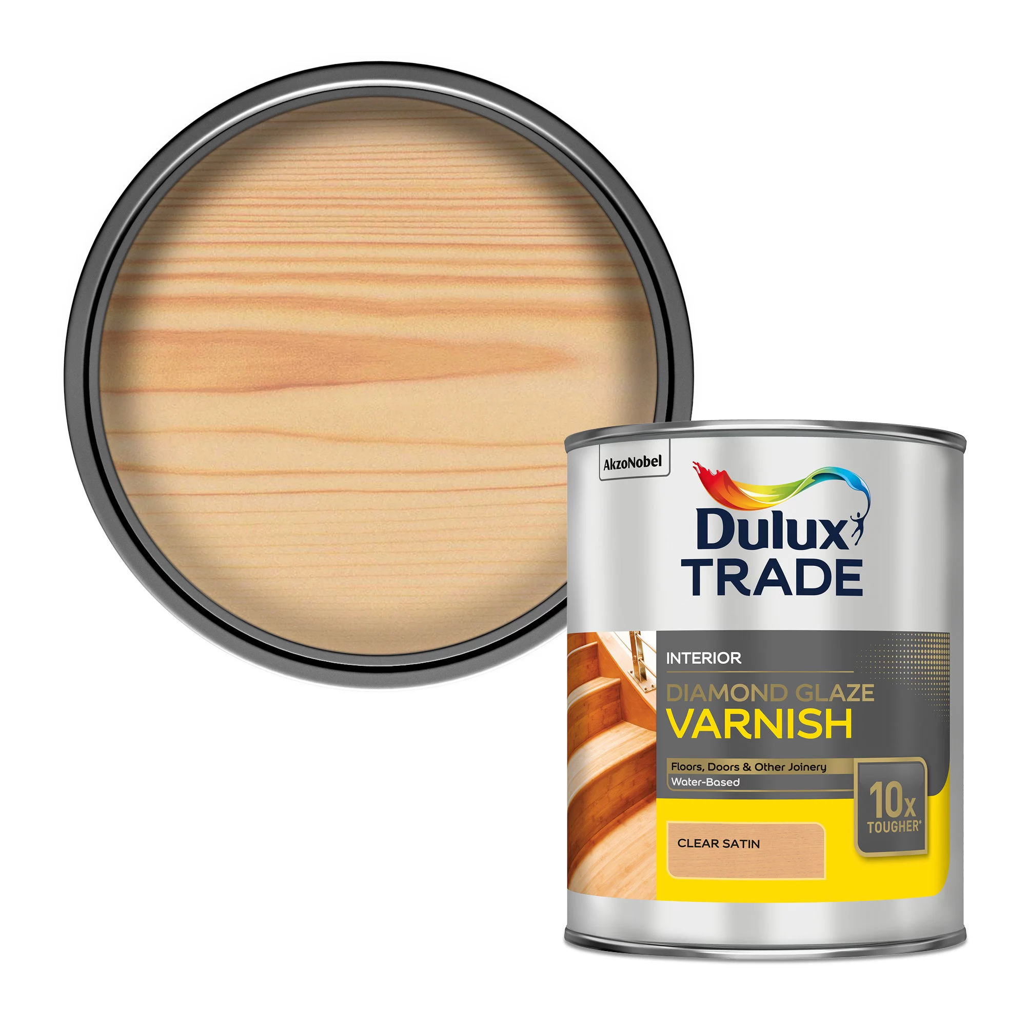 Dulux Trade Diamond Clear Satin Floor Wood varnish, 1L Dulux Trade Diamond Clear Satin Floor Wood Varnish, 1L -Trade Point Sale Shop dulux trade diamond clear satin floor wood varnish 1l5010212475775 02c bq