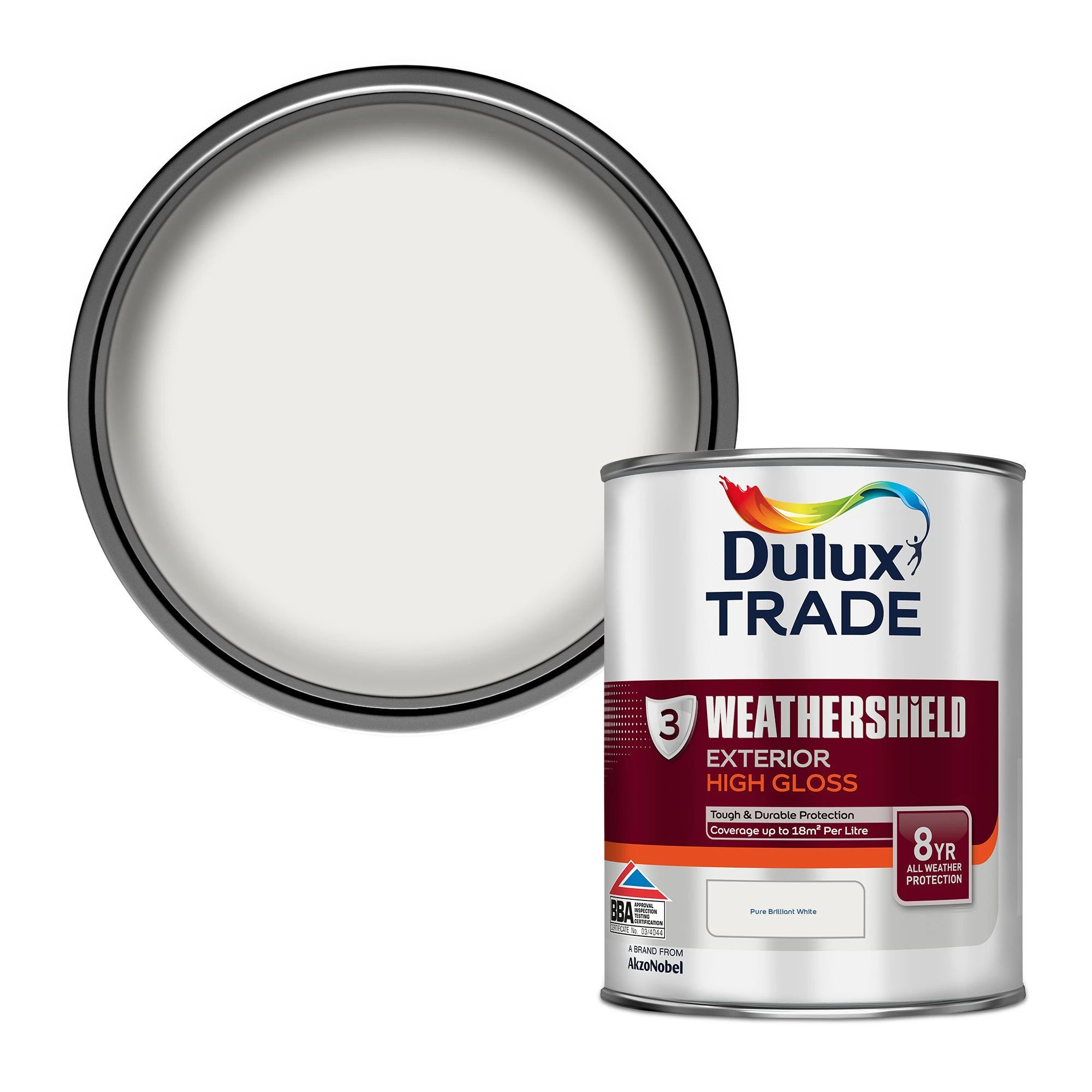 Dulux Trade Pure brilliant white Gloss Multi-surface paint, 1L Dulux Trade Pure Brilliant White Gloss Multi-surface Paint, 1L -Trade Point Sale Shop dulux trade pure brilliant white gloss multi surface paint 1l5010212569221 02c bq