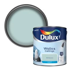 Dulux Walls & Ceilings Mint Macaroon Matt Emulsion Paint, 2.5L
