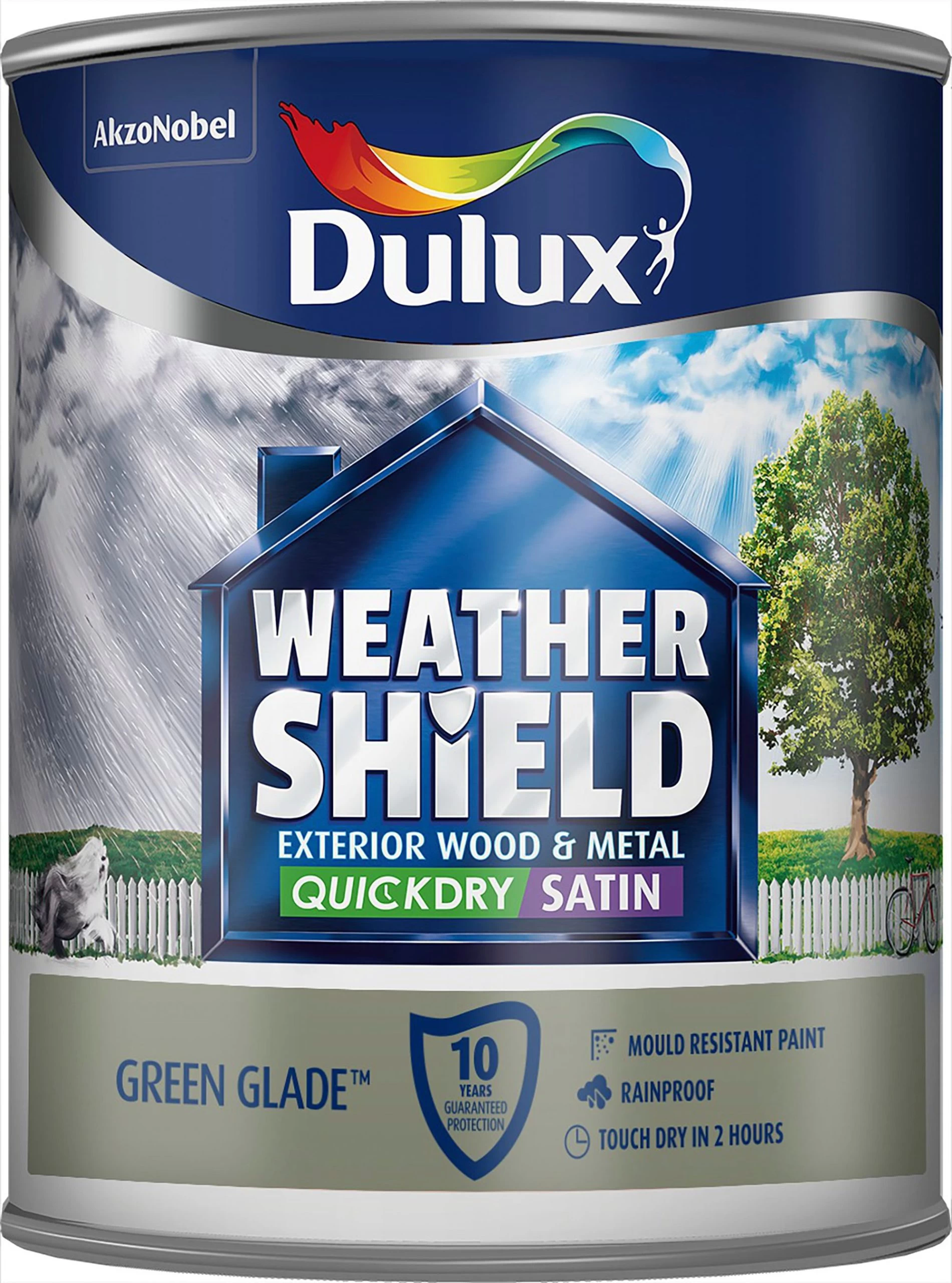 Dulux Weathershield Green glade Satinwood Exterior Metal & wood paint, 750ml Dulux Weathershield Green Glade Satinwood Exterior Metal & Wood Paint, 750ml -Trade Point Sale Shop dulux weathershield green glade satinwood exterior metal wood paint 750ml5010212556467 08c bq scaled