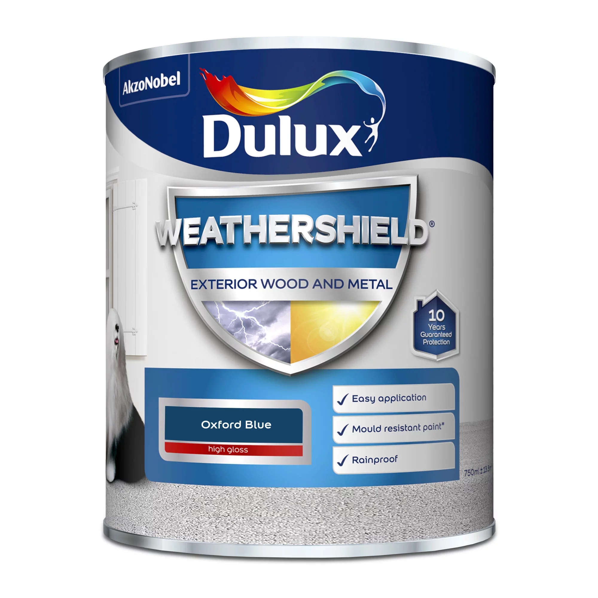 Dulux Weathershield Oxford blue Gloss Exterior Metal & wood paint, 750ml Dulux Weathershield Oxford Blue Gloss Exterior Metal & Wood Paint, 750ml -Trade Point Sale Shop dulux weathershield oxford blue gloss exterior metal wood paint 750ml5010212431269 08c bq