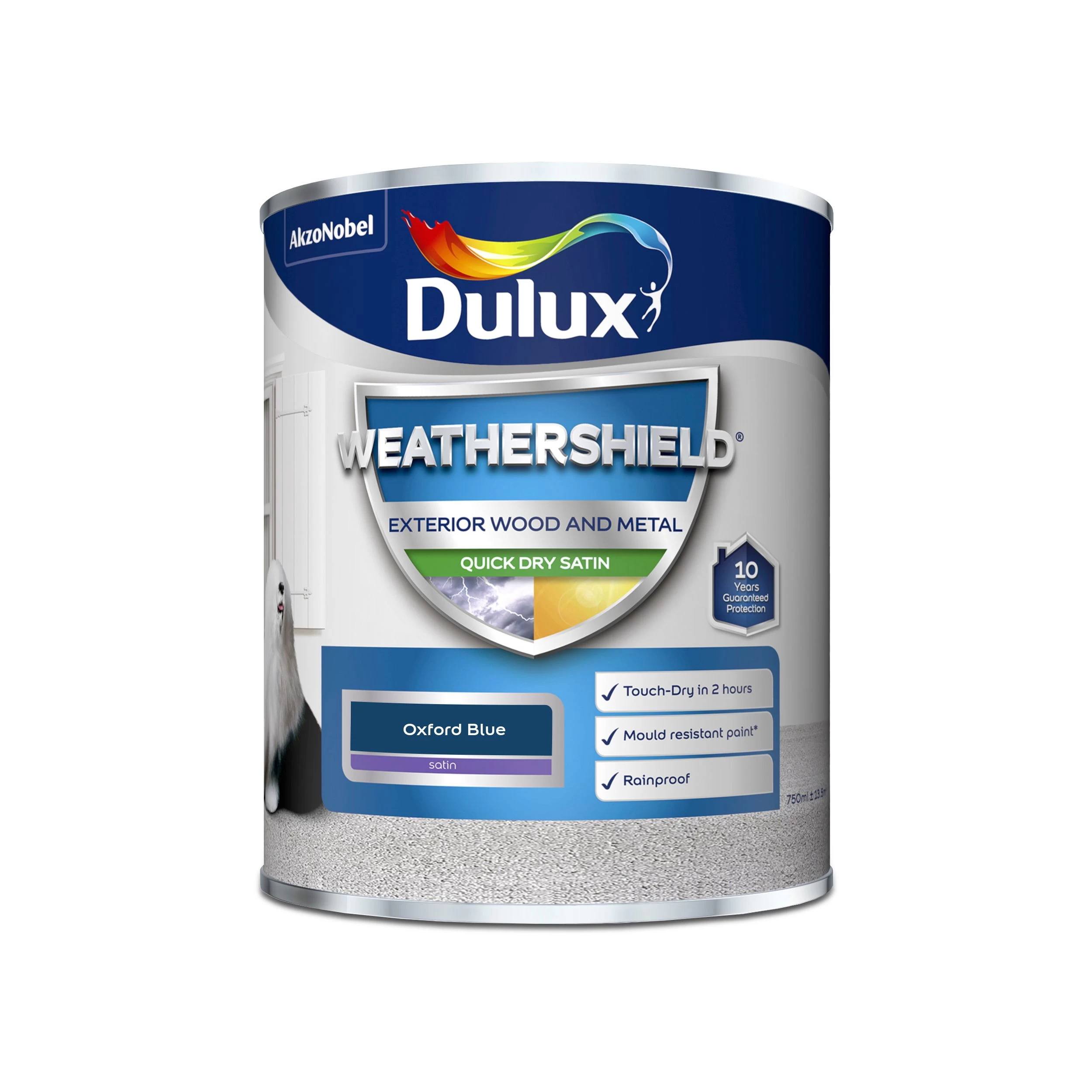 Dulux Weathershield Oxford blue Satinwood Exterior Metal & wood paint, 750ml Dulux Weathershield Oxford Blue Satinwood Exterior Metal & Wood Paint, 750ml -Trade Point Sale Shop dulux weathershield oxford blue satinwood exterior metal wood paint 750ml5010212556443 08c bq