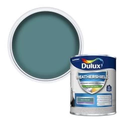 Dulux Weathershield Teal Voyage Satinwood Emulsion Paint, 750ml