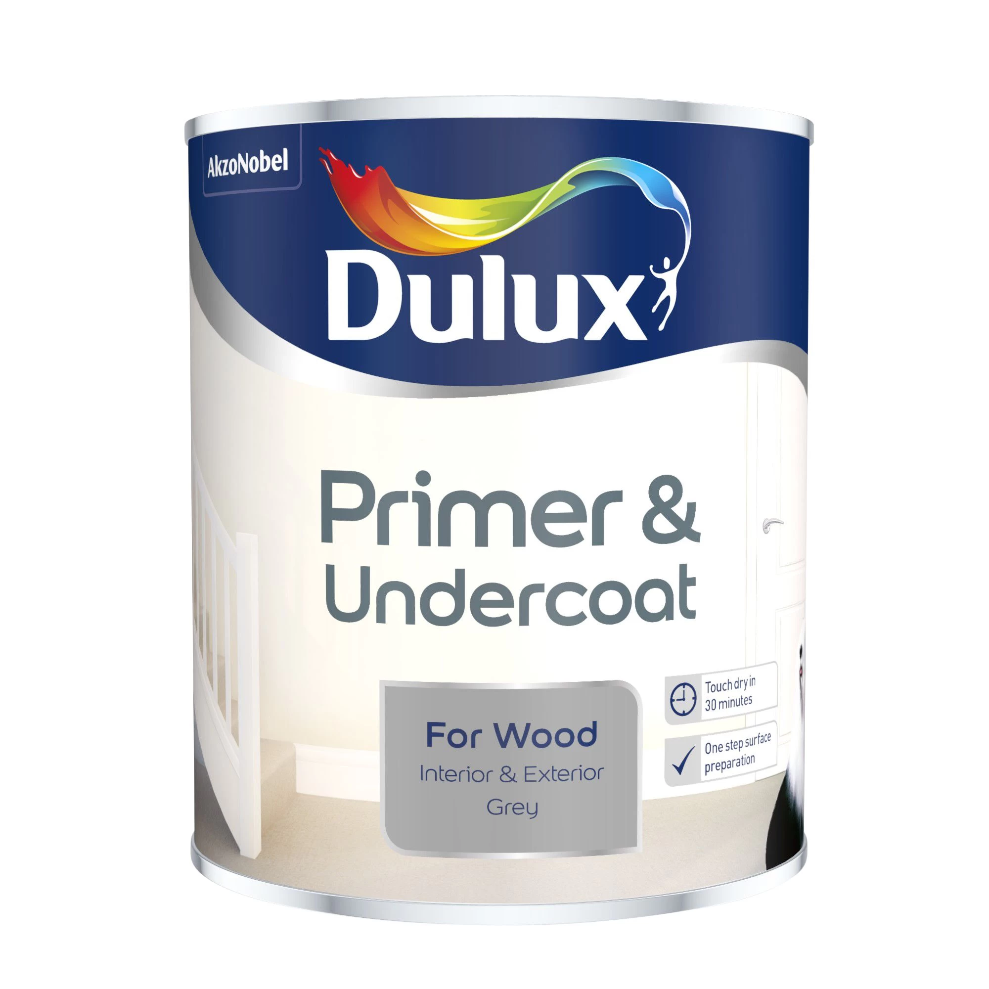 Dulux Wood Grey Wood Primer & undercoat, 750ml Dulux Wood Grey Wood Primer & Undercoat, 750ml -Trade Point Sale Shop dulux wood grey wood primer undercoat 750ml5010212641453 08c bq