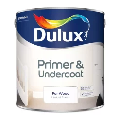 Dulux Wood White Wood Primer & Undercoat, 2.5L -Trade Point Sale Shop dulux wood white wood primer undercoat 2 5l5010212444467 08c bq 1