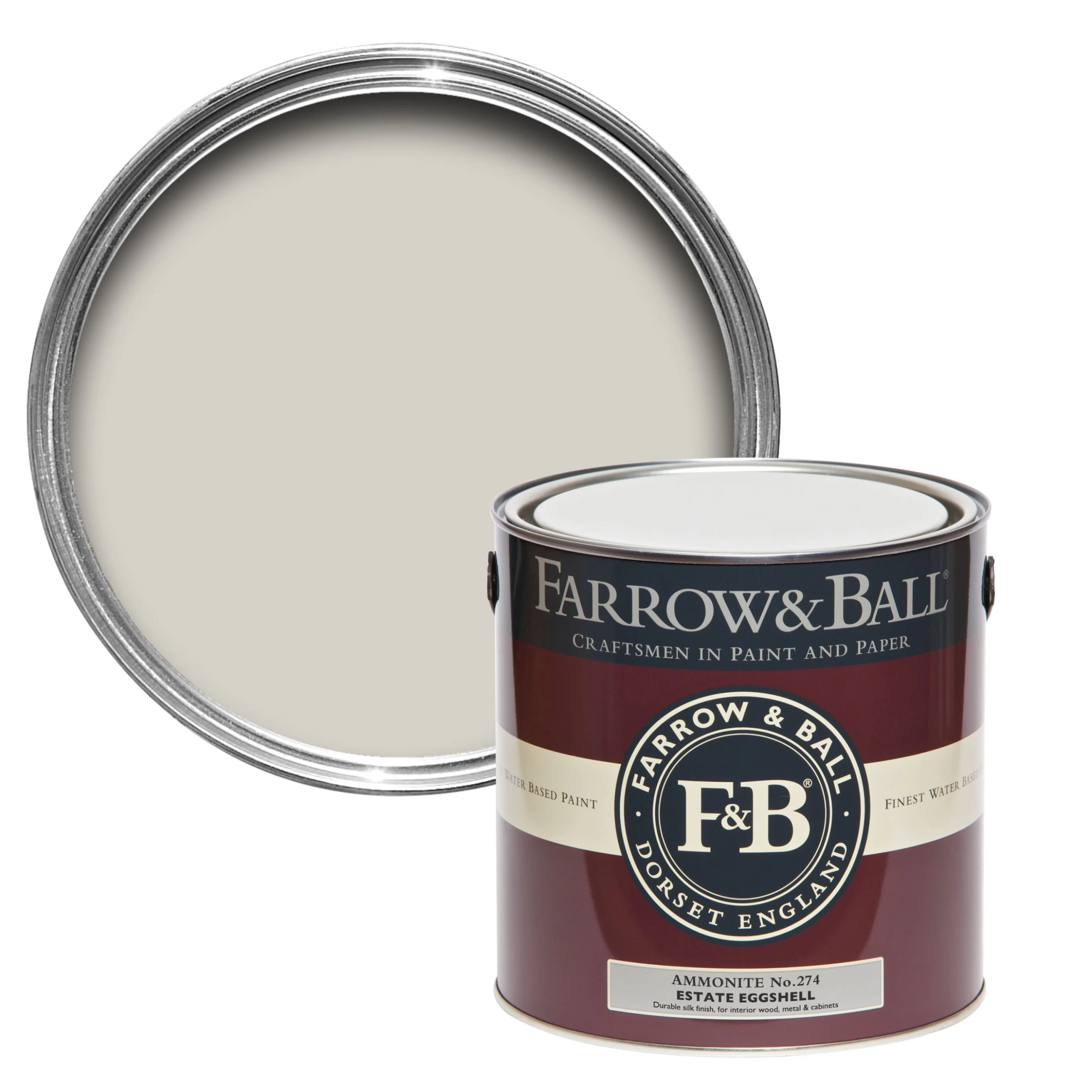 Farrow & Ball Estate Ammonite No.274 Eggshell Metal & wood paint, 2.5L Farrow & Ball Estate Ammonite No.274 Eggshell Metal & Wood Paint, 2.5L -Trade Point Sale Shop farrow ball estate ammonite no 274 eggshell metal wood paint 2 5l5029496757422 02c bq scaled