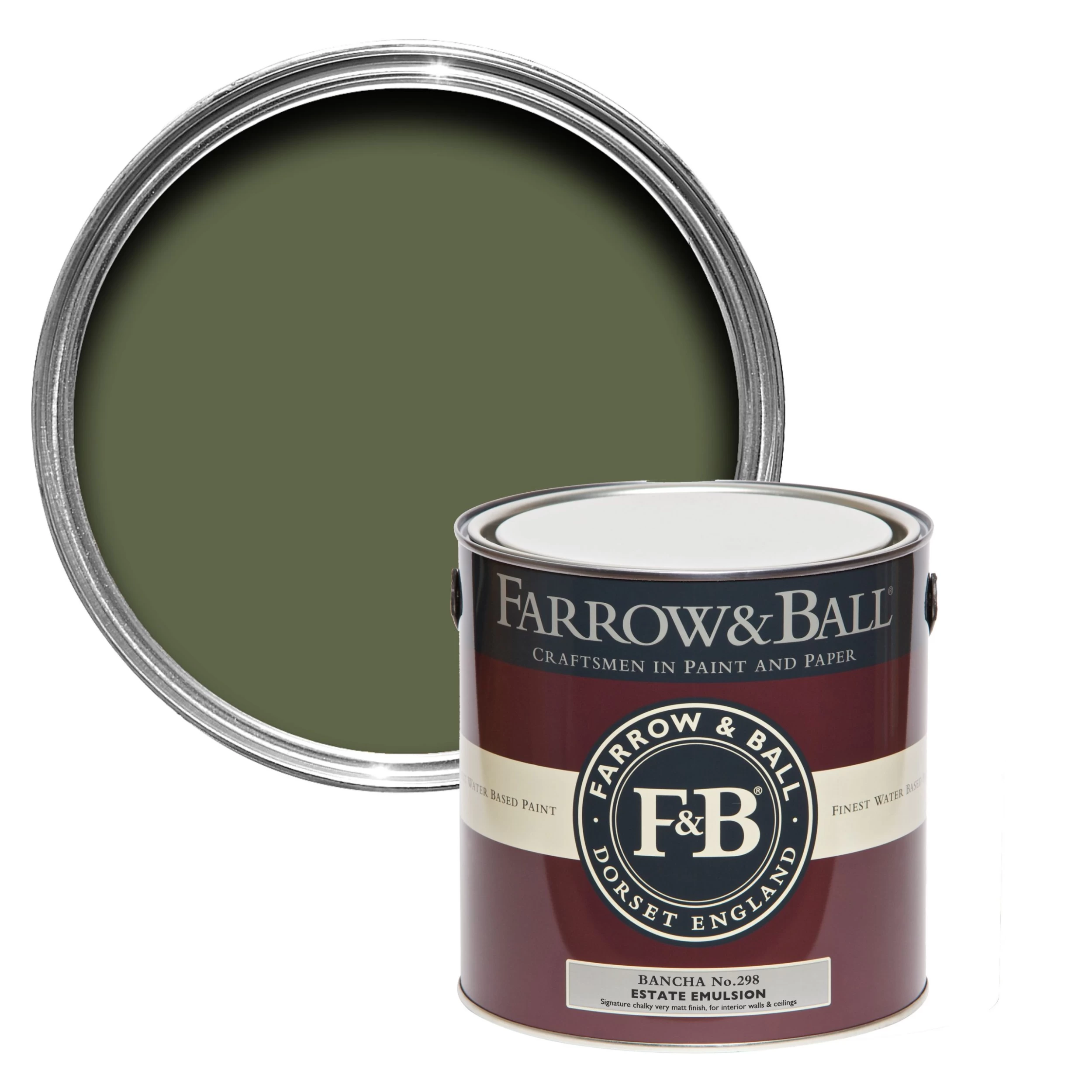 Farrow & Ball Estate Bancha No.298 Matt Emulsion paint, 2.5L Farrow & Ball Estate Bancha No.298 Matt Emulsion Paint, 2.5L -Trade Point Sale Shop farrow ball estate bancha no 298 matt emulsion paint 2 5l5029496889826 02c bq scaled