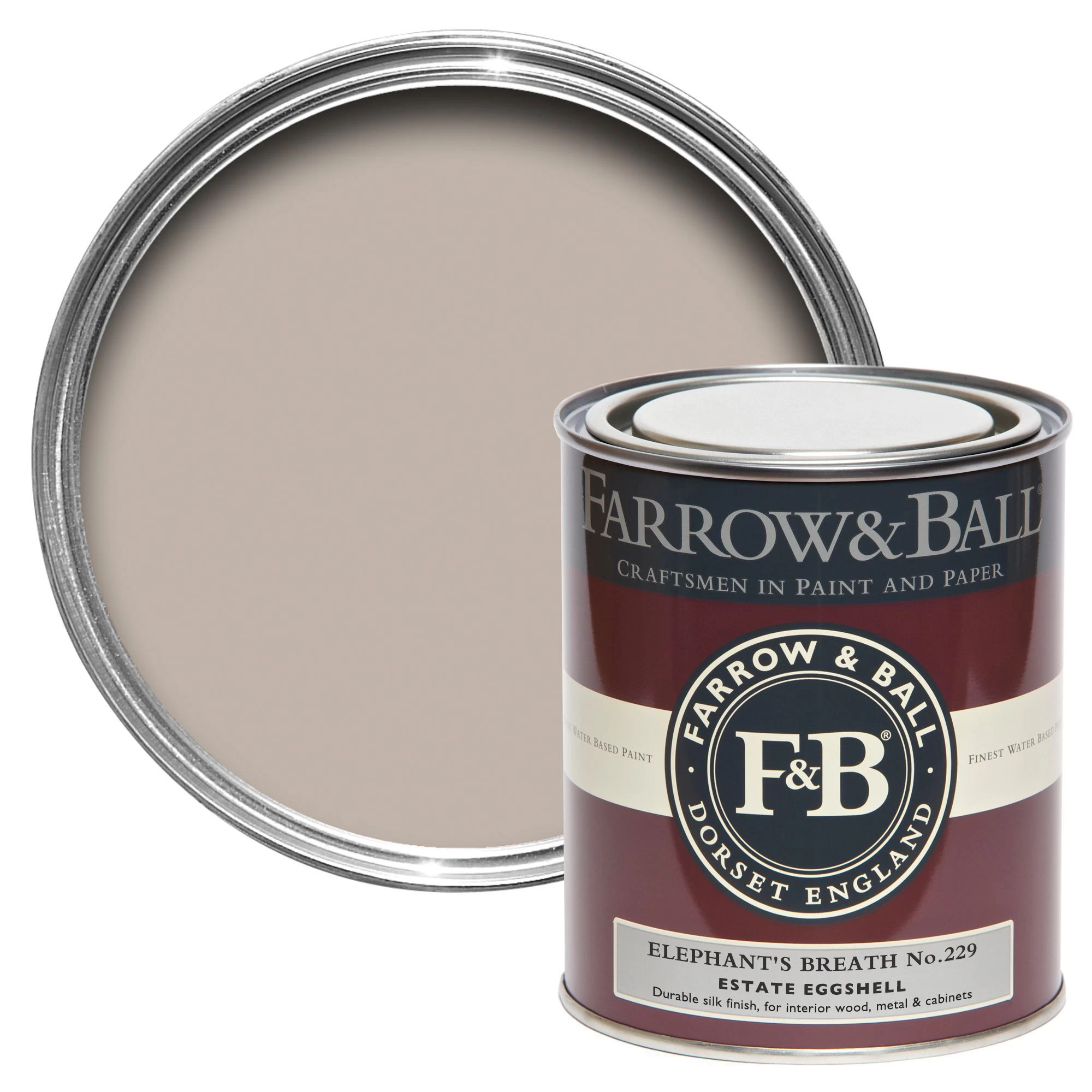 Farrow & Ball Estate Elephant's breath No.229 Eggshell Metal & wood paint, 750ml Farrow & Ball Estate Elephant's Breath No.229 Eggshell Metal & Wood Paint, 750ml -Trade Point Sale Shop farrow ball estate elephant s breath no 229 eggshell metal wood paint 750ml5029496752977 02c bq