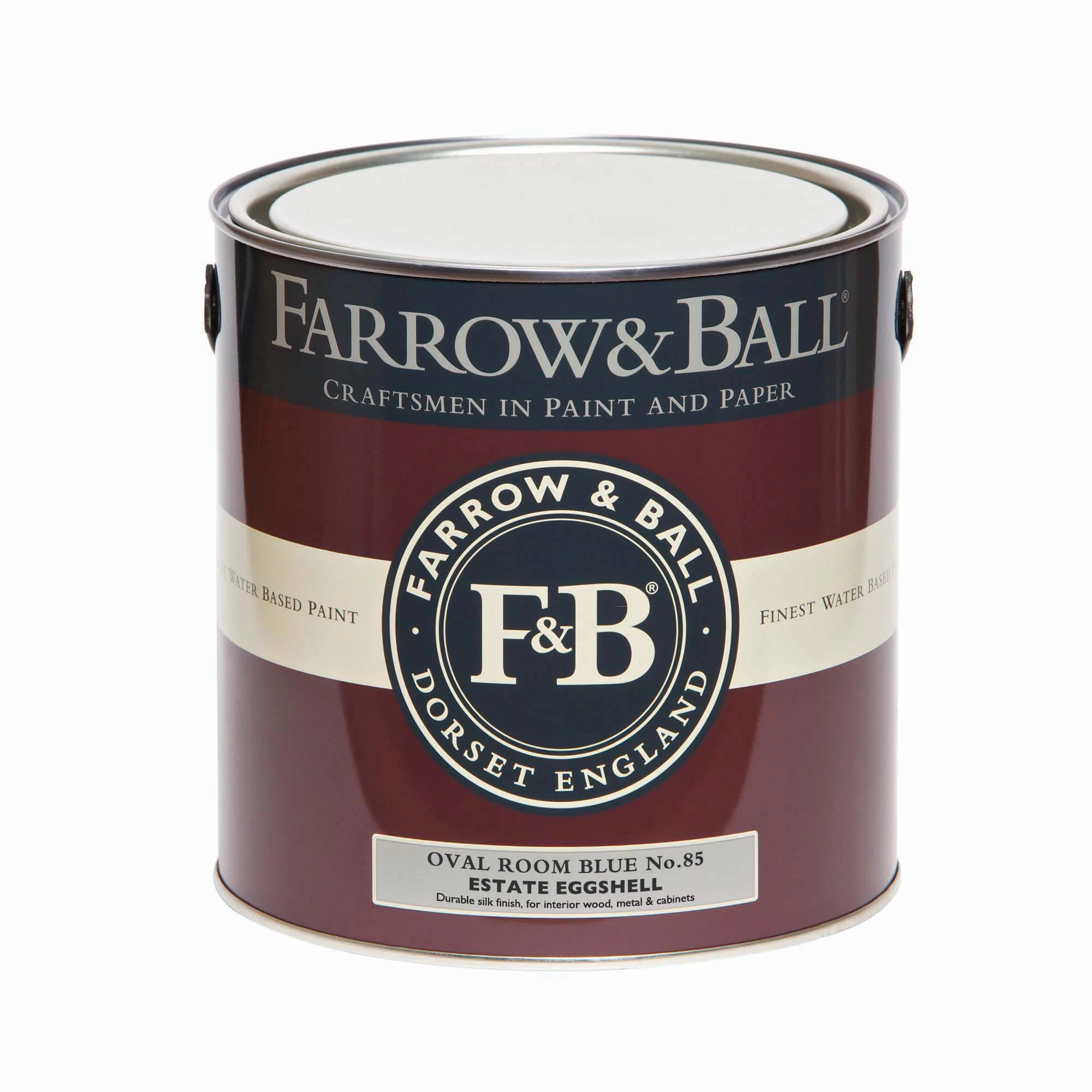 Farrow & Ball Estate Oval Room Blue No.85 Eggshell Paint, 2.5L Farrow & Ball Estate Oval Room Blue No.85 Eggshell Paint, 2.5L -Trade Point Sale Shop farrow ball estate oval room blue no 85 eggshell paint 2 5l5029496738520 08c bq