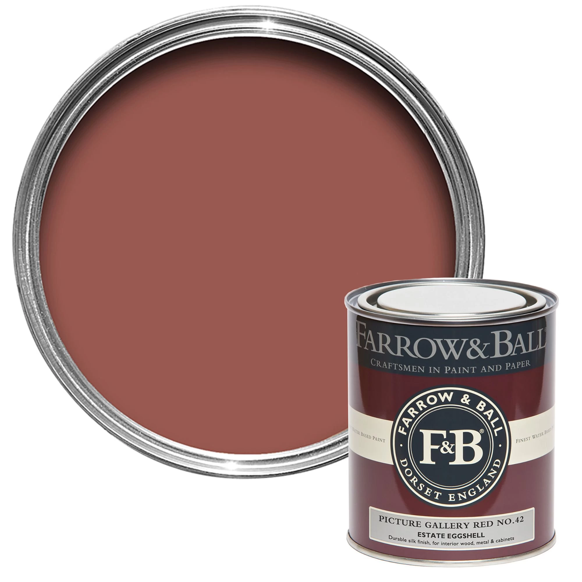 Farrow & Ball Estate Picture Gallery Red No.42 Eggshell Paint, 750ml Farrow & Ball Estate Picture Gallery Red No.42 Eggshell Paint, 750ml -Trade Point Sale Shop farrow ball estate picture gallery red no 42 eggshell paint 750ml5029496734270 02c bq
