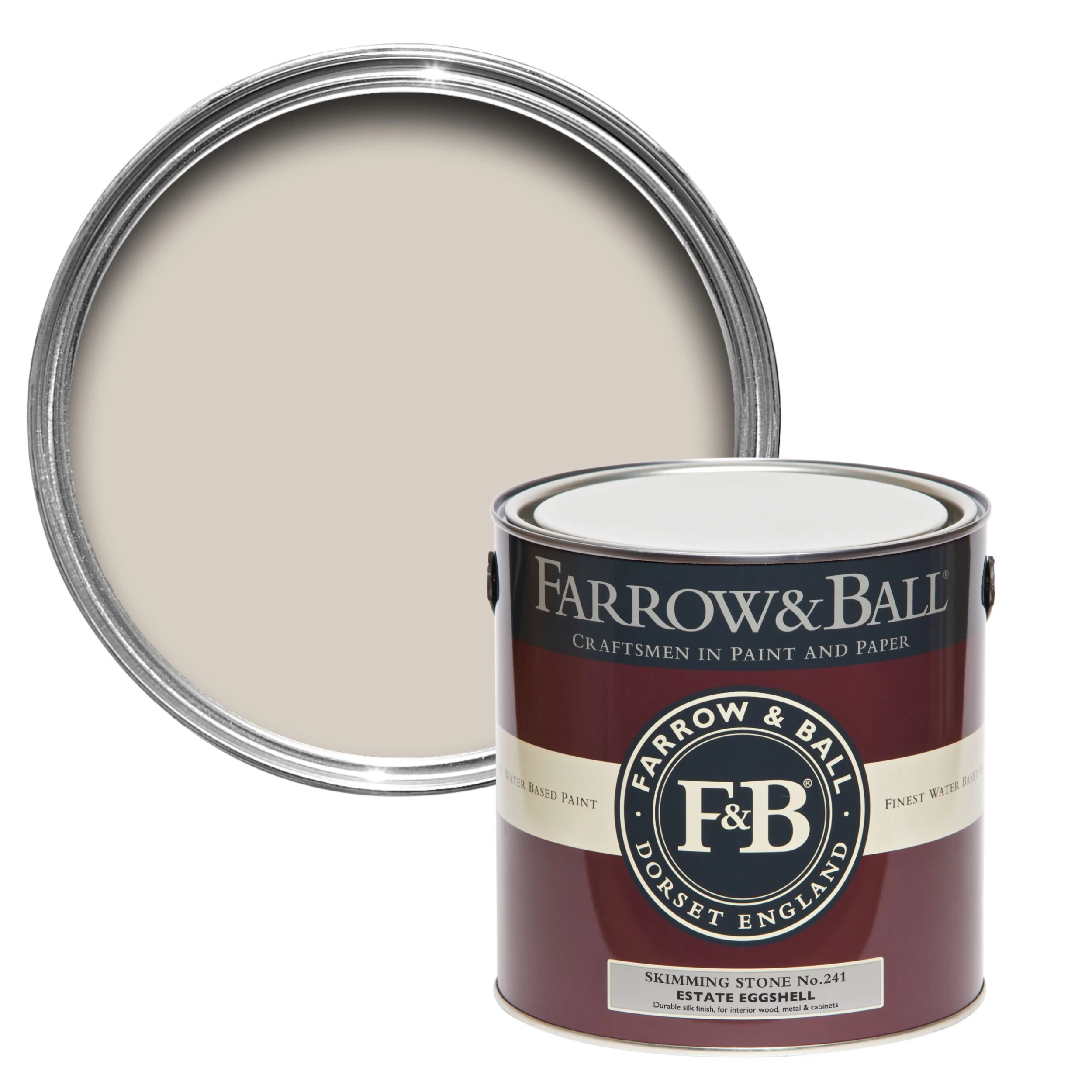 Farrow & Ball Estate Skimming stone No.241 Eggshell Metal & wood paint, 2.5L Farrow & Ball Estate Skimming Stone No.241 Eggshell Metal & Wood Paint, 2.5L -Trade Point Sale Shop farrow ball estate skimming stone no 241 eggshell metal wood paint 2 5l5029496754124 02c bq scaled