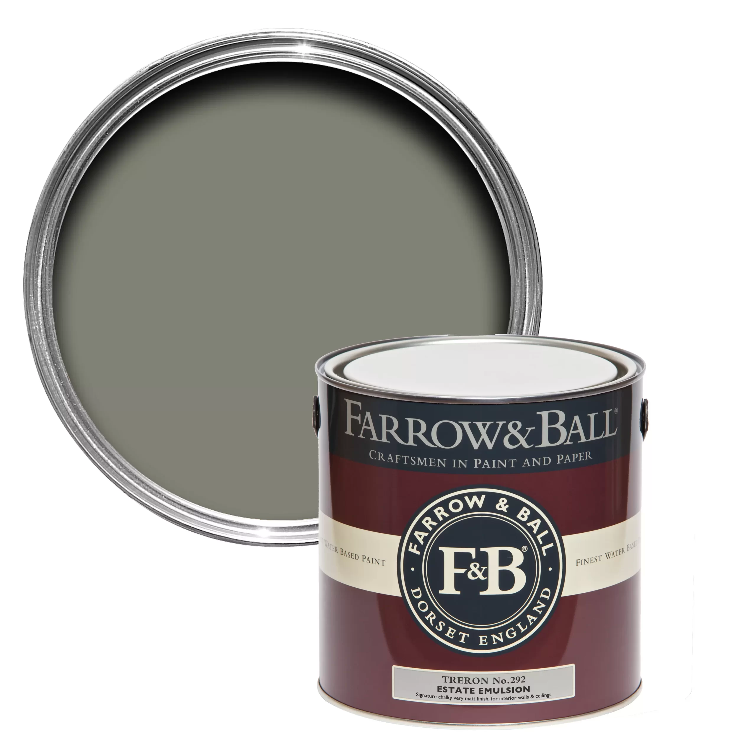 Farrow & Ball Estate Treron No.292 Matt Emulsion paint, 2.5L Farrow & Ball Estate Treron No.292 Matt Emulsion Paint, 2.5L -Trade Point Sale Shop farrow ball estate treron no 292 matt emulsion paint 2 5l5029496889222 02c bq scaled